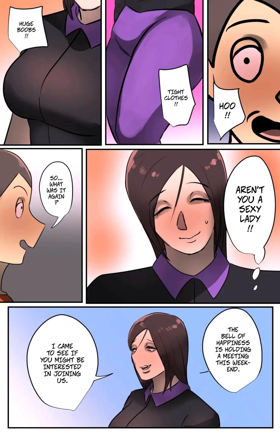 [Chotto B-Sen] A Saleswoman Interrupted Me While I Was Jerking-Off -- Genkan o Aketara Iru Kanyuu Oba-san [Colorized] - Page 5