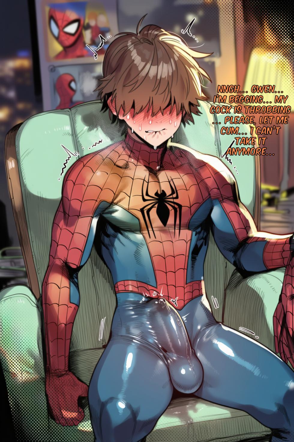 Webs Of Humiliation (Ai Generated)  [spidergwen. spiderman] - Page 12