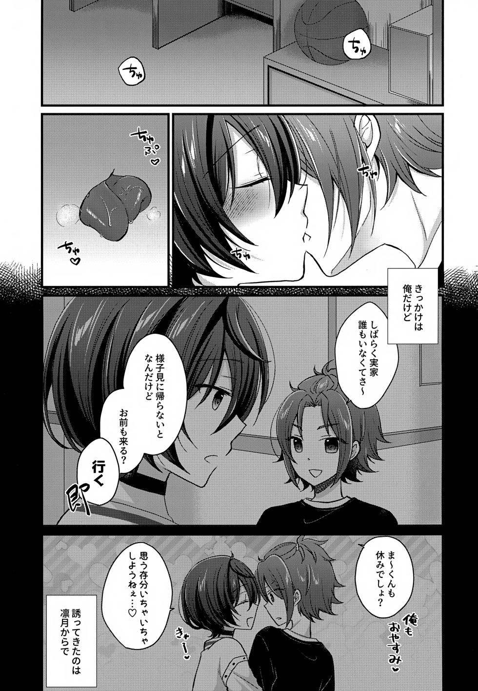 (brilliant days 61) [Pinke. (Kaya)] 24 Jikan Taikyuu Ecchi (Ensemble Stars!) - Page 4