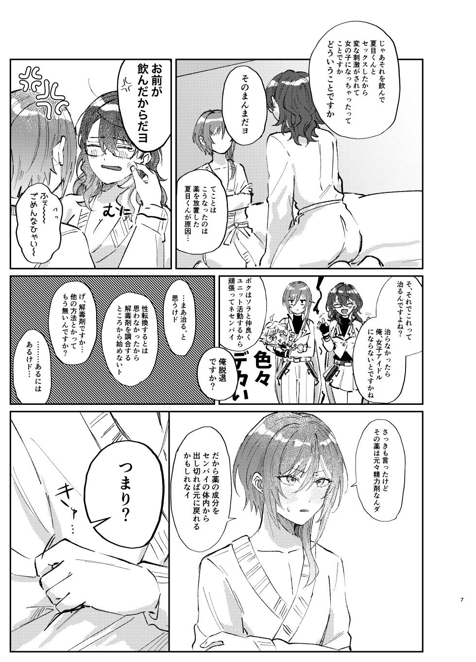 [Hoshikuzu Yuuran Hikou (Hanacha)] Kenmei: Boku no Nii-san ga Nyotaika Shiteita Ken ni Tsuite (Ensemble Stars!) [Digital] - Page 6