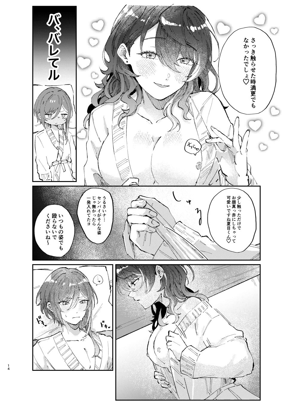 [Hoshikuzu Yuuran Hikou (Hanacha)] Kenmei: Boku no Nii-san ga Nyotaika Shiteita Ken ni Tsuite (Ensemble Stars!) [Digital] - Page 13