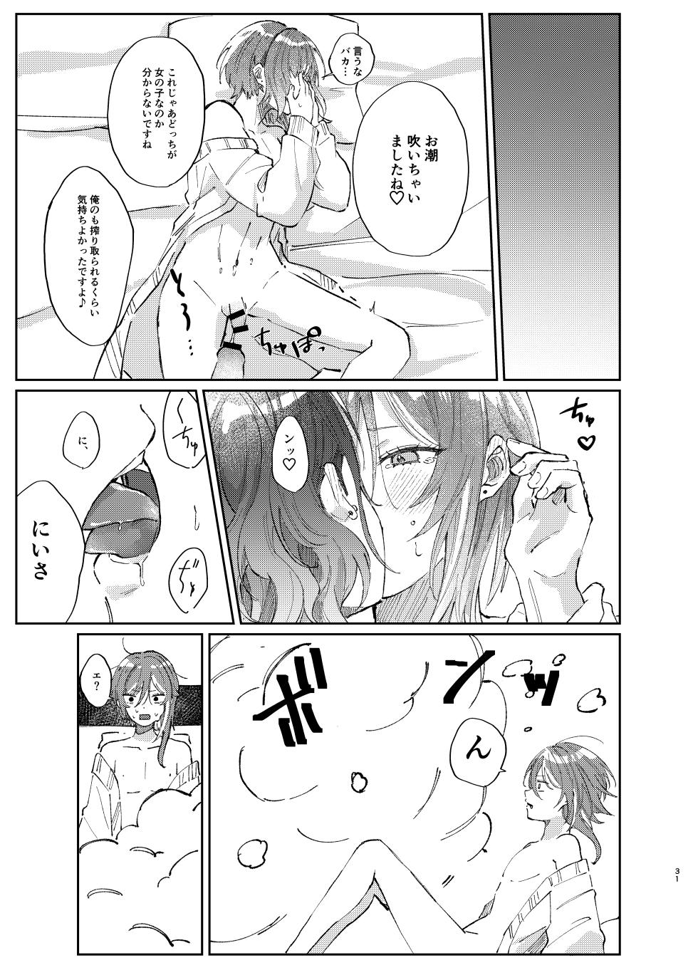 [Hoshikuzu Yuuran Hikou (Hanacha)] Kenmei: Boku no Nii-san ga Nyotaika Shiteita Ken ni Tsuite (Ensemble Stars!) [Digital] - Page 30
