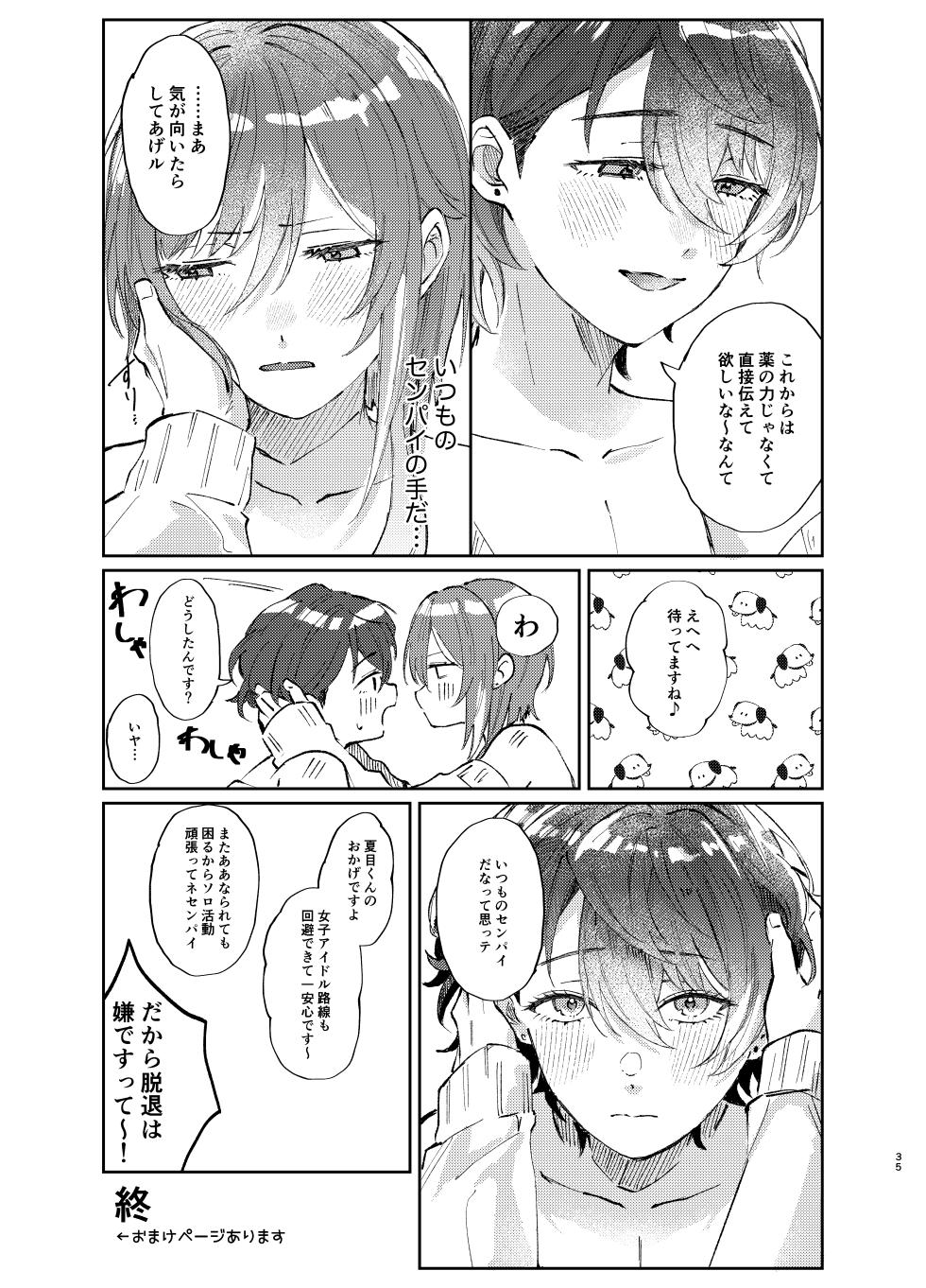 [Hoshikuzu Yuuran Hikou (Hanacha)] Kenmei: Boku no Nii-san ga Nyotaika Shiteita Ken ni Tsuite (Ensemble Stars!) [Digital] - Page 34