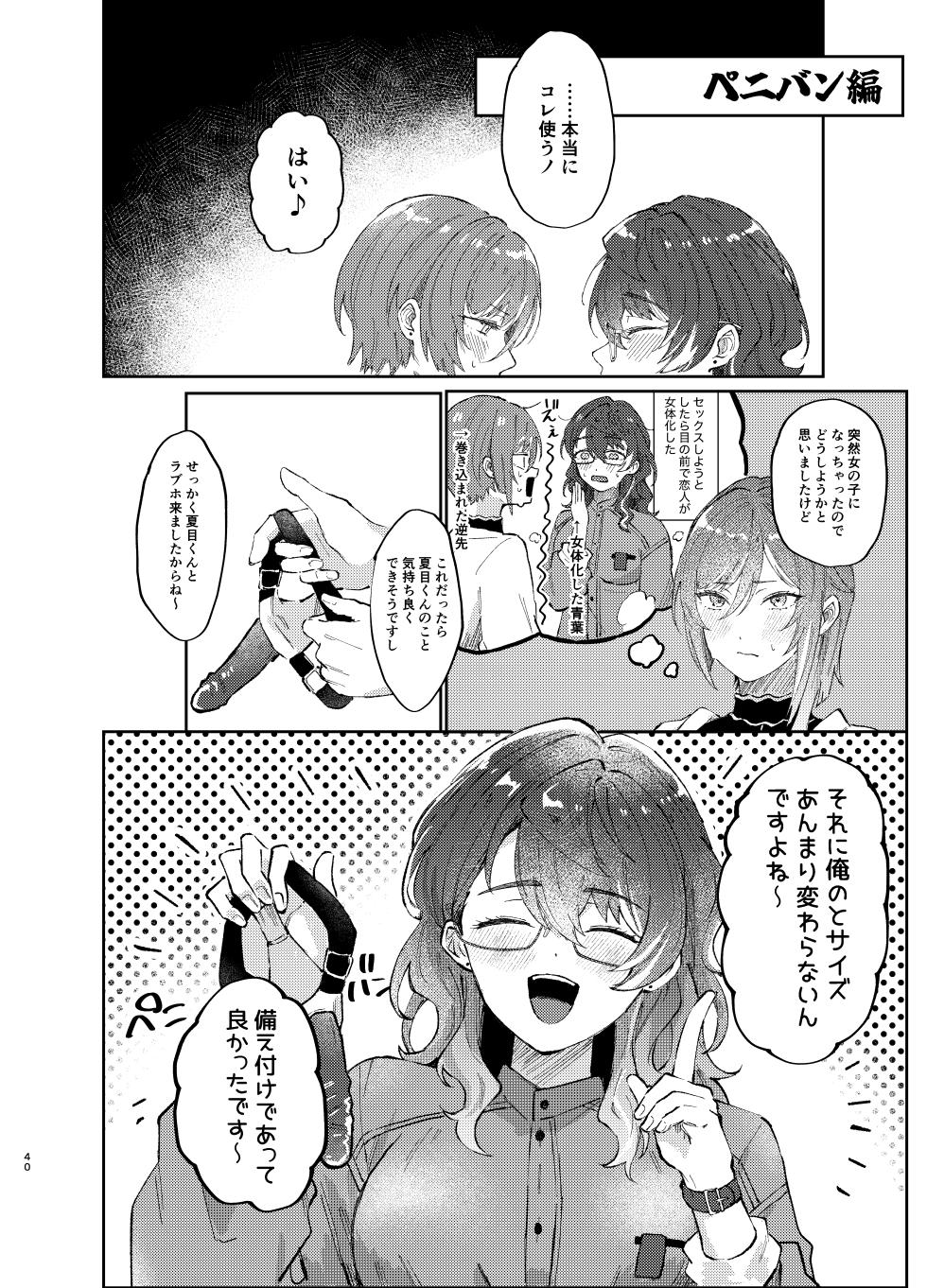 [Hoshikuzu Yuuran Hikou (Hanacha)] Kenmei: Boku no Nii-san ga Nyotaika Shiteita Ken ni Tsuite (Ensemble Stars!) [Digital] - Page 39