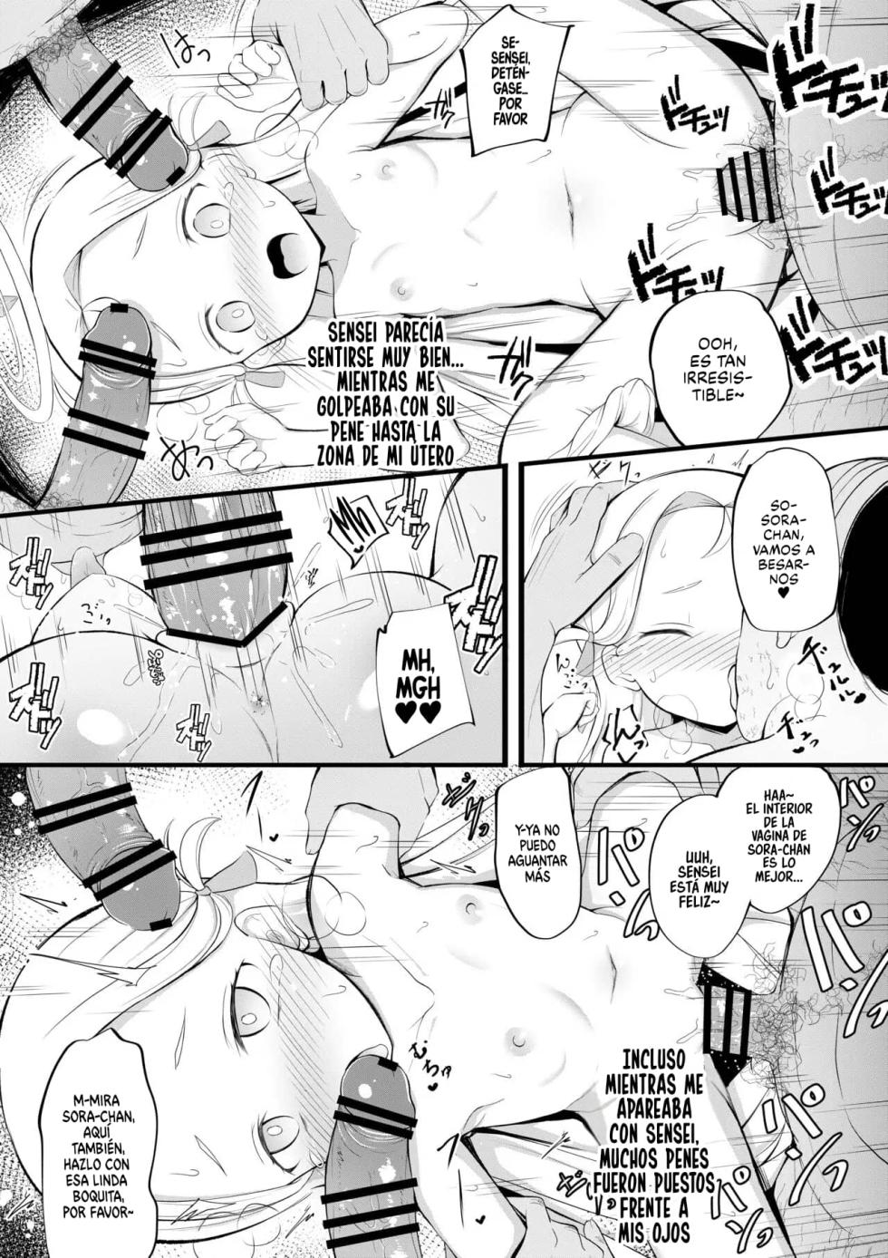 [Ponponpain (Ponpon)] Sora no Himitsu no Arbeit | EL TRABAJO SECRETO DE MEDIO TIEMPO DE SORA (Blue Archive) [Spanish] [Jaguarlo] [Digital] - Page 7