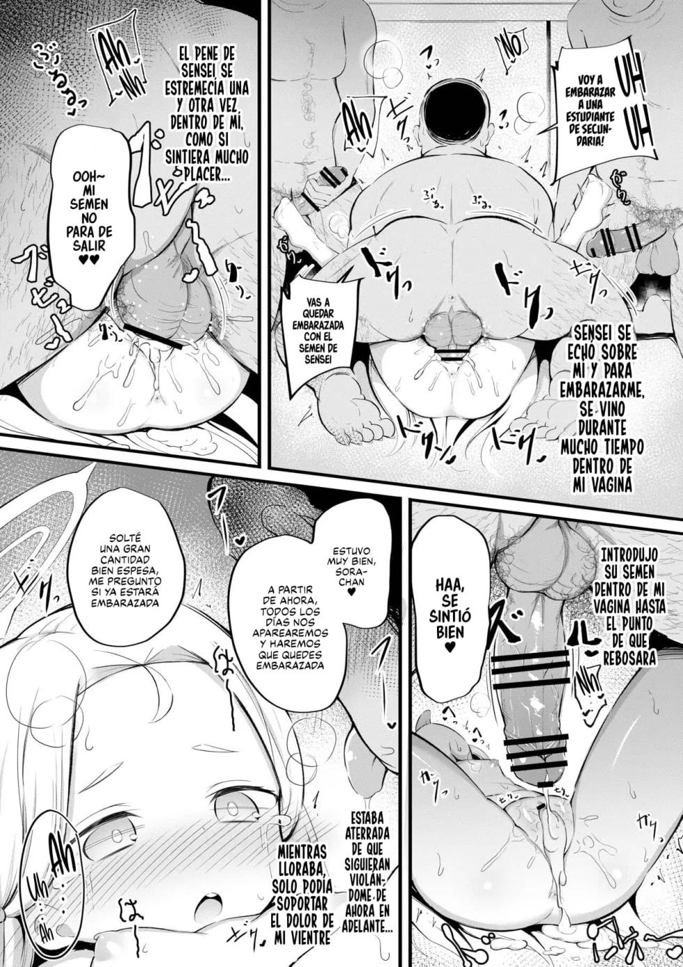 [Ponponpain (Ponpon)] Sora no Himitsu no Arbeit | EL TRABAJO SECRETO DE MEDIO TIEMPO DE SORA (Blue Archive) [Spanish] [Jaguarlo] [Digital] - Page 9