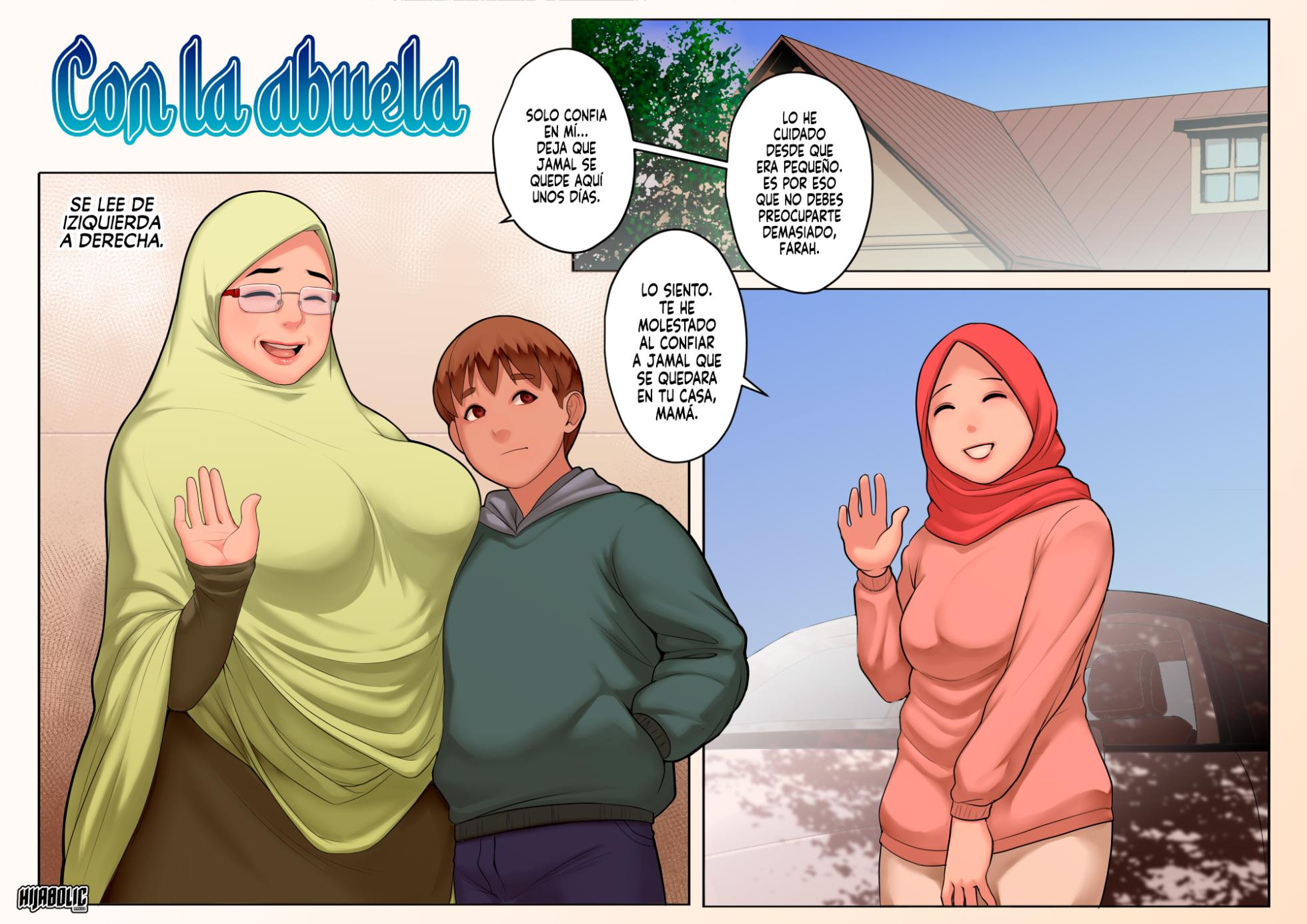 [Hijabolic] At the Grandma's | Con la Abuela [Spanish] [Slarka] - Page 3