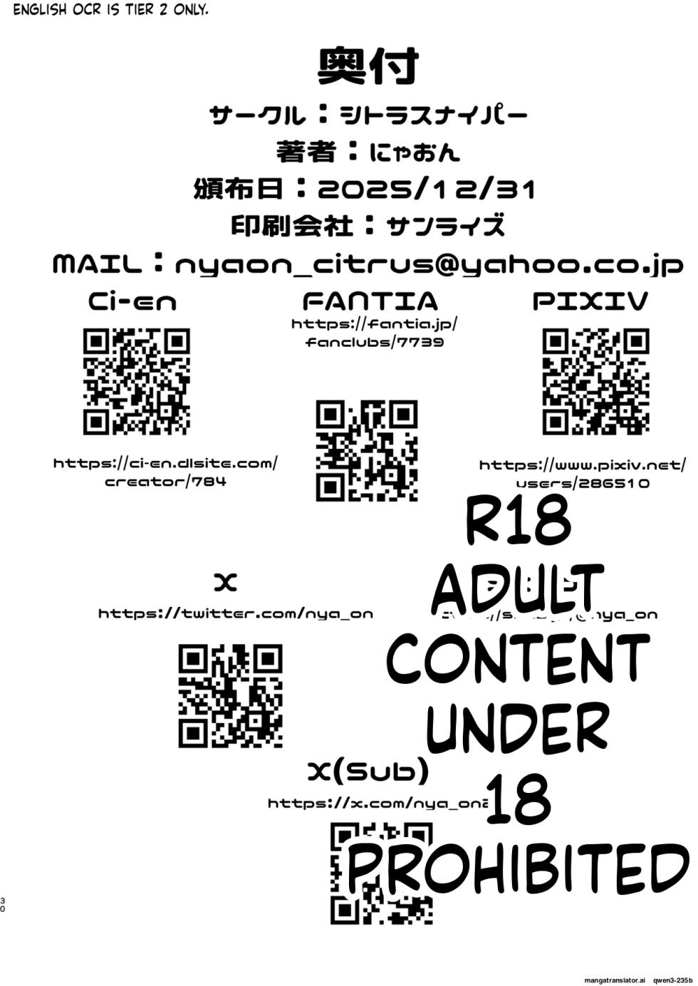 [CitruSniper (Nyaon)] Dame Mahou Shoujo no Otoshikata [Digital] (SCANMTL) - Page 29