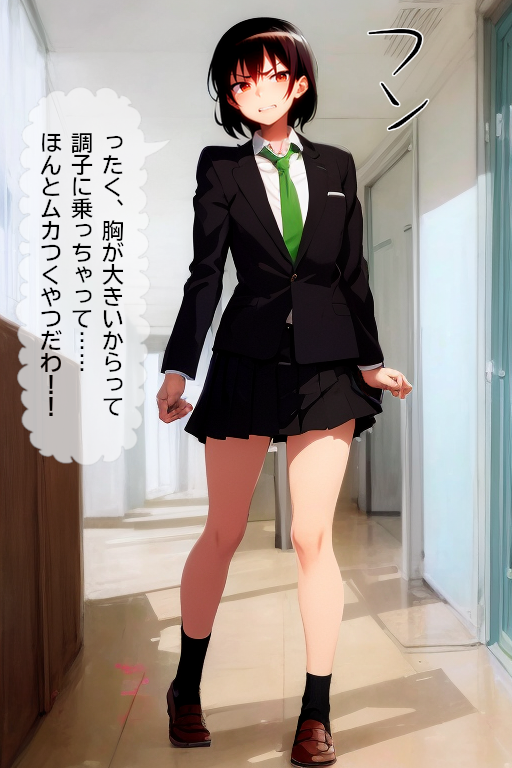 [Kyusyu Drain] Sakunyū chichi kari kyōsei hin'nyū-ka ~ shibori torareru go jiman oppai [AI Generated] - Page 9
