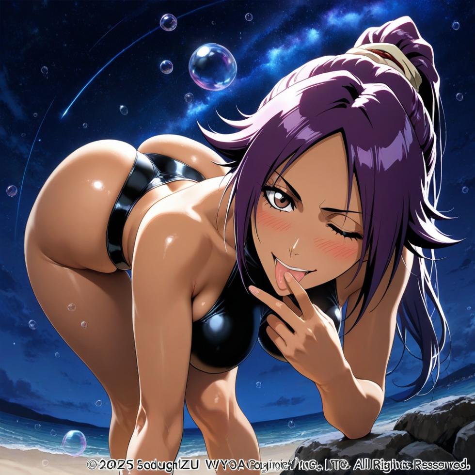 (Patreon - WaifuRain) Yoruichi Shihouin From Bleach - Tentacles Opening [AI Generated] - Page 15