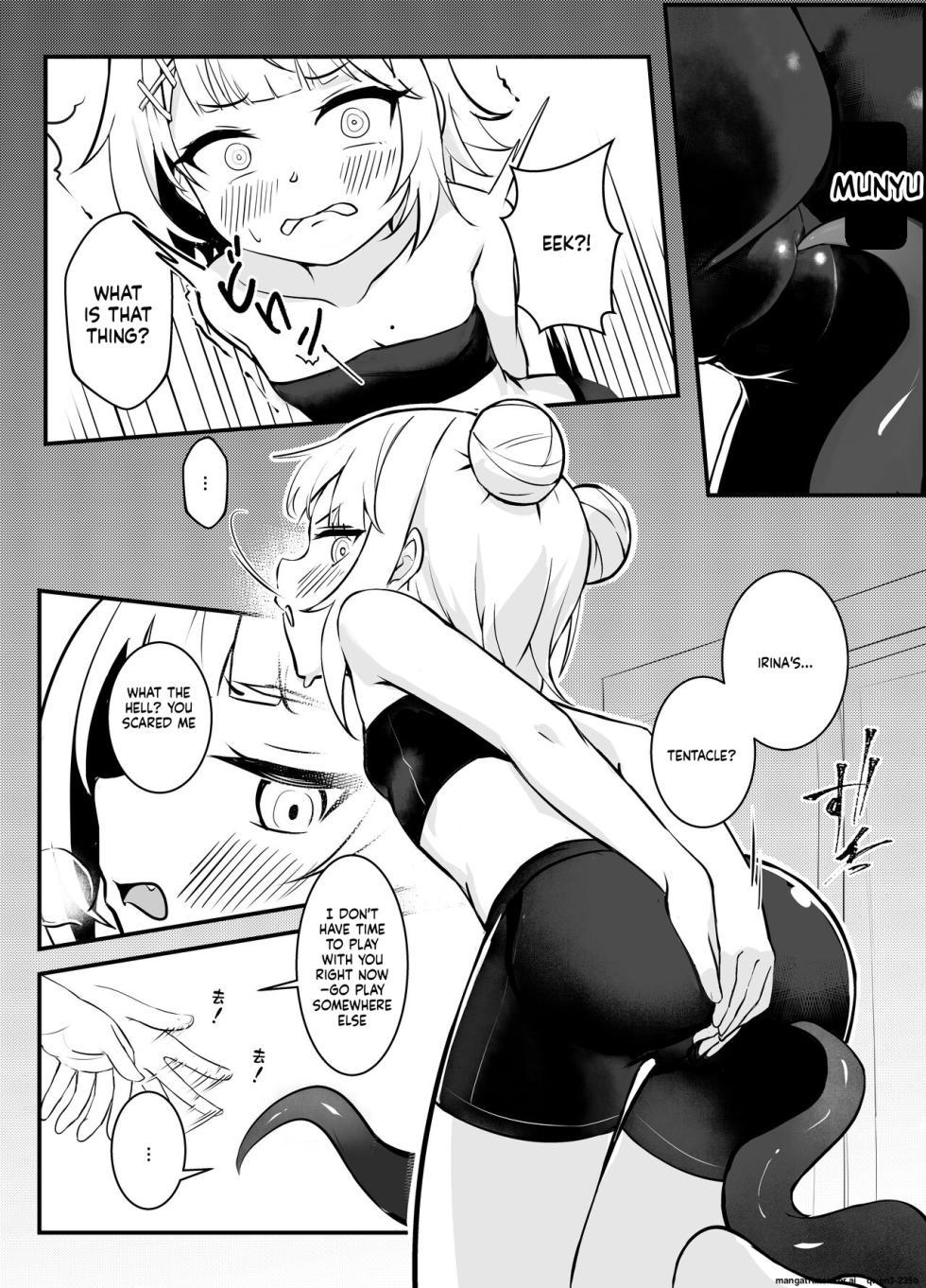 [Hirotaka] Isshoku Sokuhatsu II | On the verge of breaking out 2 (Gawr Gura, Ninomae Ina'nis, Watson Amelia) [English] [SCANMTL] [Digital] - Page 4