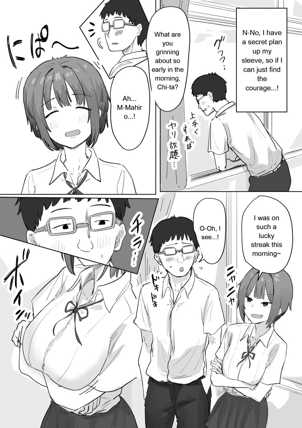 [Amatani Haruka] IF: Gokinjo-sama ni Tanemaki Dekiru Sekaisen no Hanashi ~Mukashinajimi Doukyuusei no Baai~ | IF: A Story About a Worldline Where You Can Sow Seeds Among Your Neighbors — The Case of an Old Classmate [English] [MTL] - Page 8