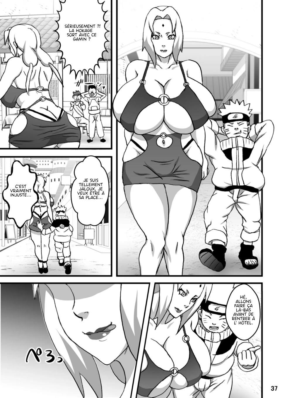 [NARUHO-Dou (Naruhodo)] ToroTsuna Hokage Horegusuri no Nan no Maki (Naruto) [Digital] [French] - Page 37