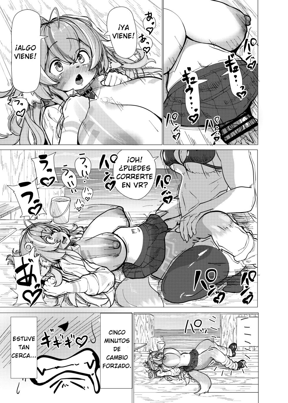 [Saikutsu Kichi (Kagarimachi Ame)] VRChat de Mesukemo ni Tensei?! Zecchou Motomete! Douka Omanko Ikasetekudasai! [Spanish] [TF Scans] [Digital] - Page 12