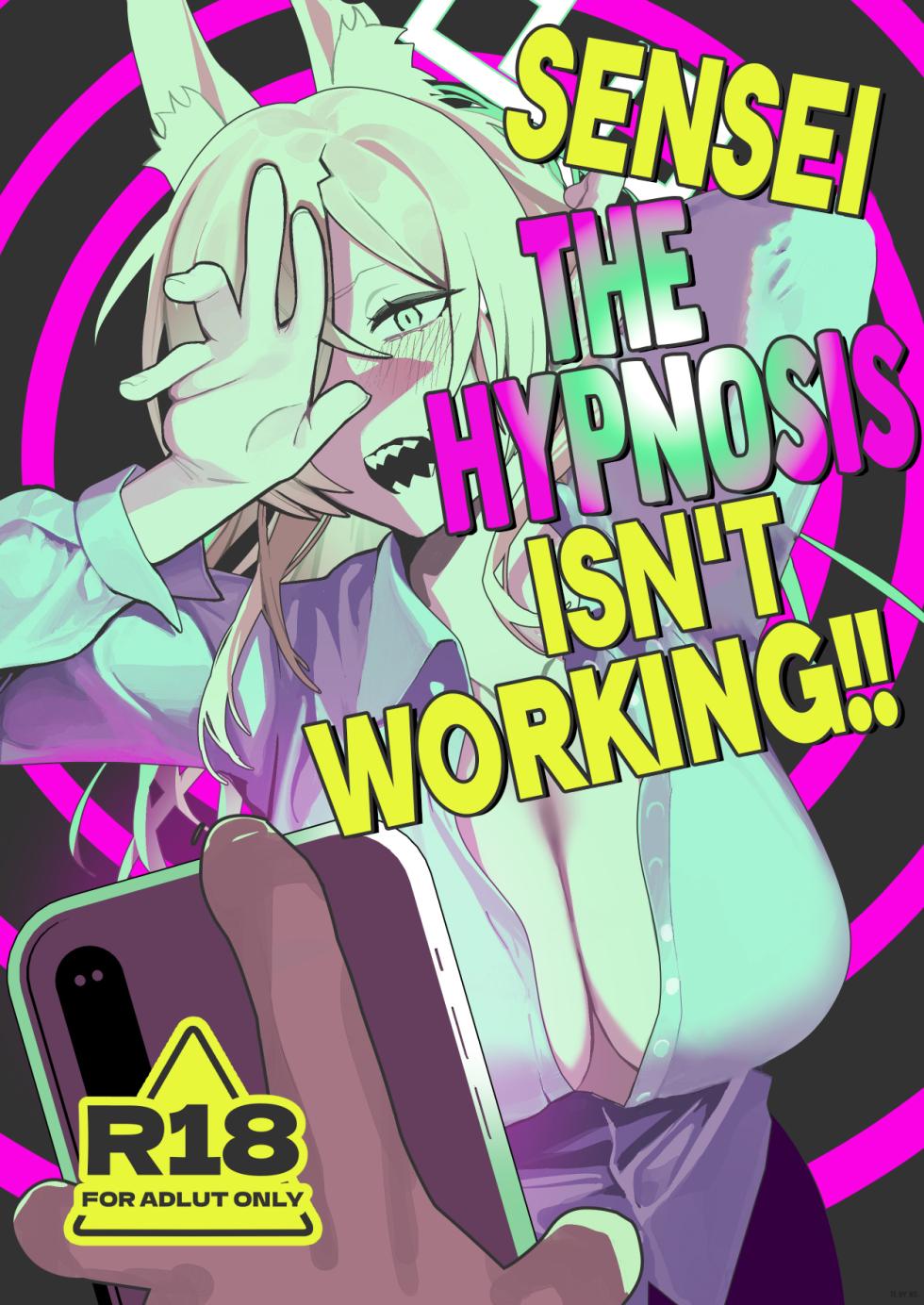 [Muchimuchitei (Hakujitsu Mamire)] Sensei, Saimin ga Kiitemasen!! | Sensei, The Hypnosis Isn't Working!! (Blue Archive) [English] [NudeSalad] [Digital] - Page 1