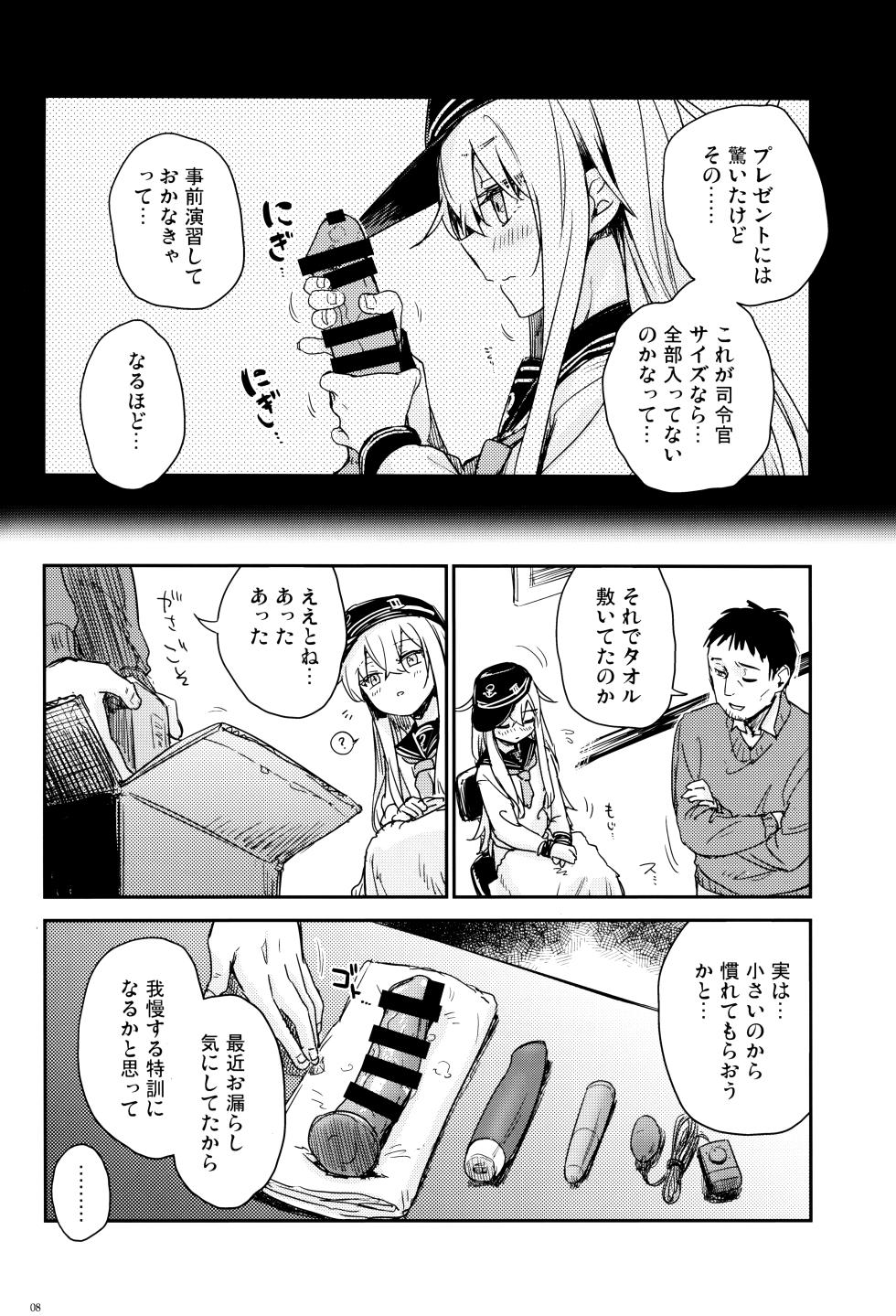 (C107) [infinity line (Misato Nana)] Shinrai Dekiru Hishokan no Hokyou Kaishuu (Kantai Collection -KanColle-) - Page 7
