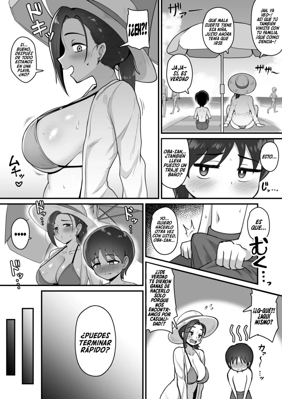 [Kiteman] Tomodachi no Ie ni Tomari ni Itta Hi Tsuzuki no Honban｜La madre de mi amigo [Spanish] [Mr.Naranjas] - Page 9