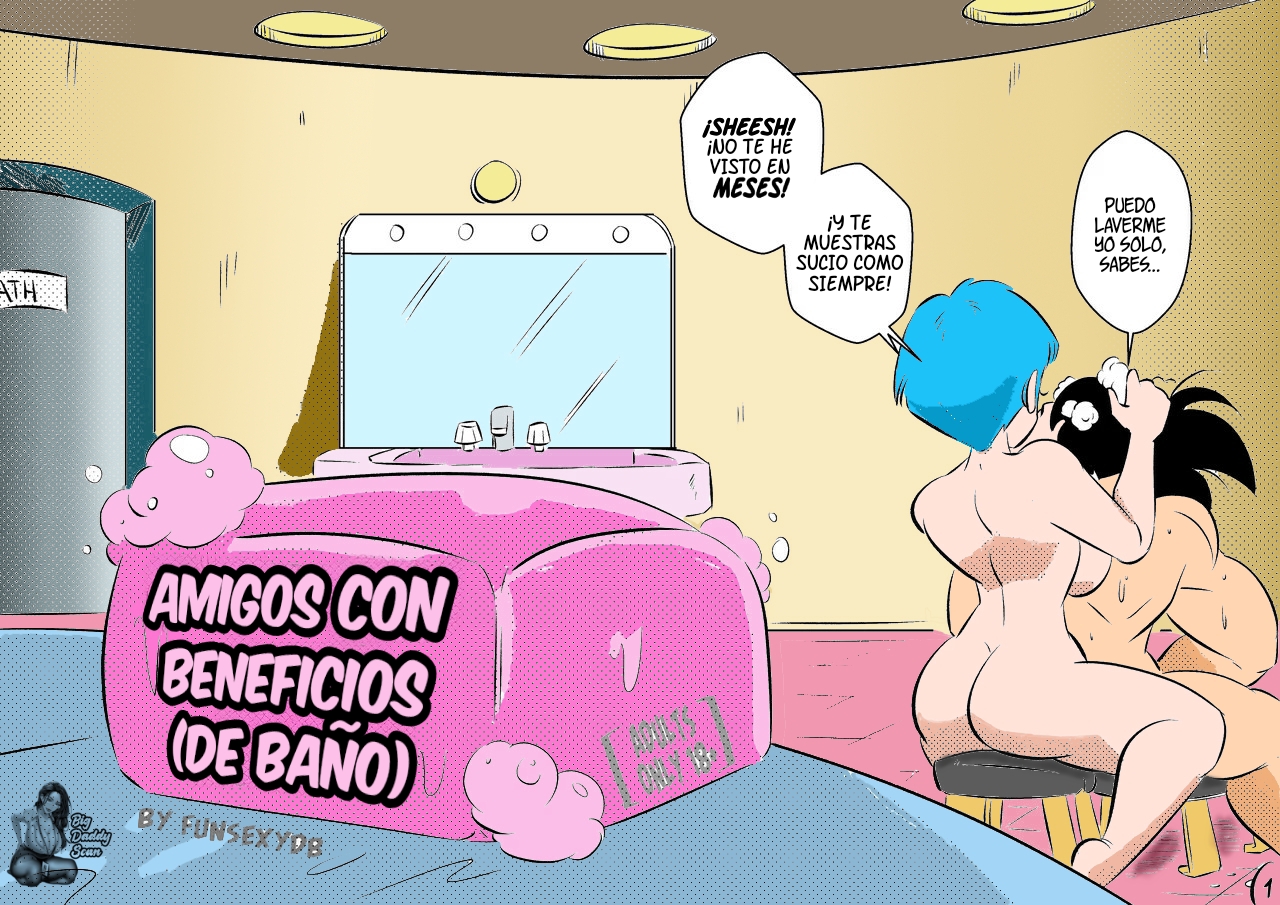 [Funsexydb] Amigos Con Beneficios (De Baño) (Dragon Ball  Super, Dragon Ball Z) [Spanish] [BigDaddy Scan] - Page 1