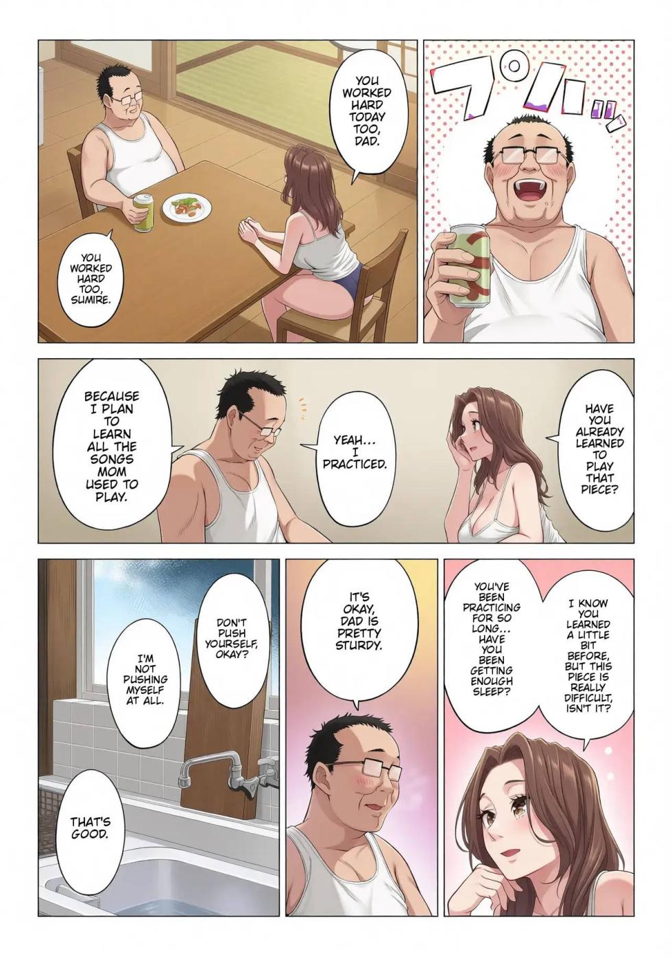 [Date Roku] Ogifu-san no Seiyoku Shori wa Watashi tachi Sanshimai no Mochi mawari | Taking the turn - The story of how us three sister took care of our step-father needs [English] (Colourized) - Page 25