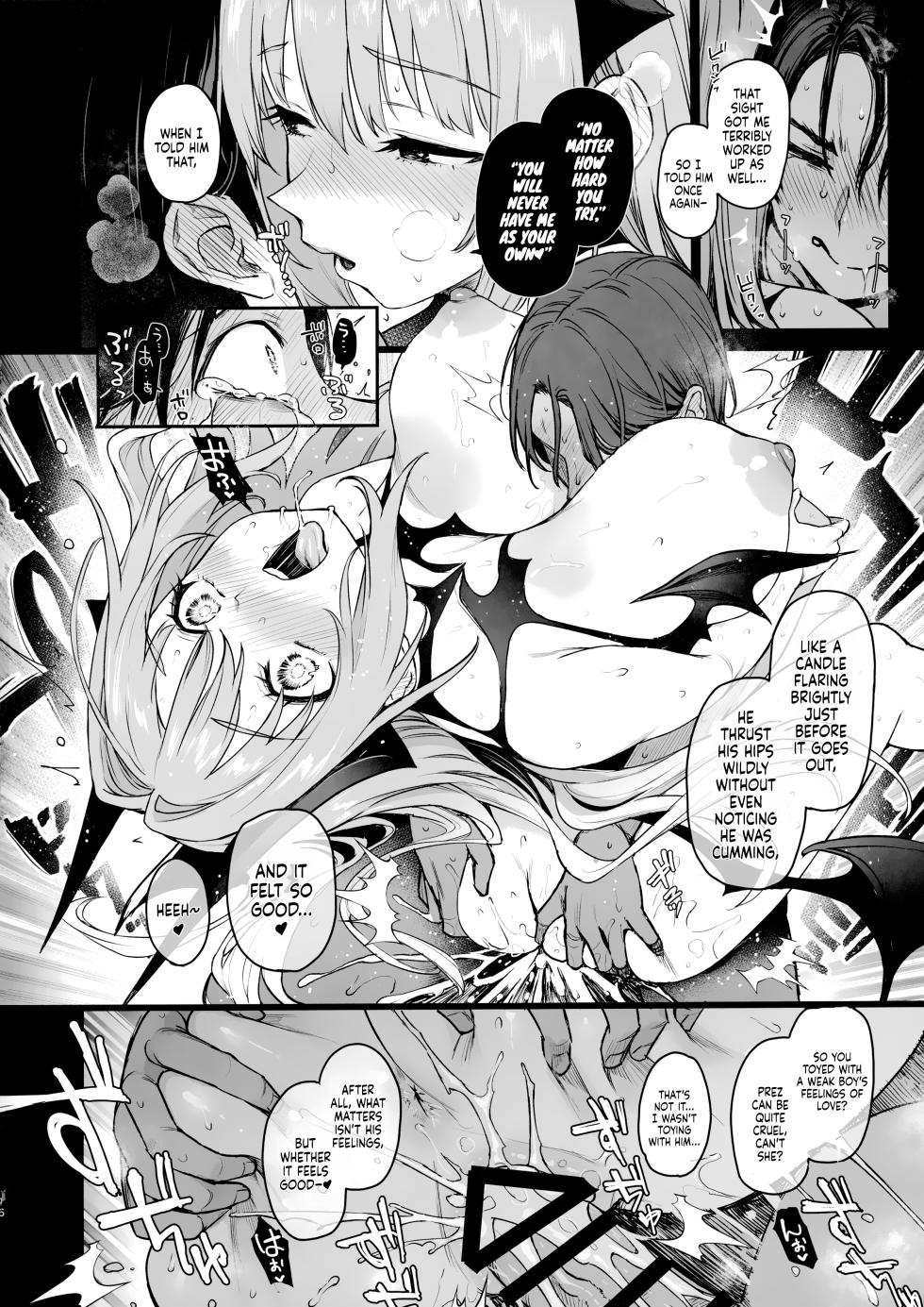 (C107) [Anmitsuyomogitei (Michiking)] Succubus Seitokai Shiko Shiko Shikkoubu 3.5 -Katsudou Kiroku- | Succubus Student Council Milking Club 3.5 -Activity Records- [English] [Rirare Translations] - Page 17