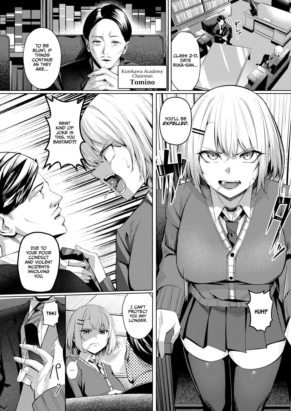 [Yoshimoto Arena (Yoshimoto)] Yankee-chan ga Netorarete Kyokon no Toriko ni Naru Hanashi [English] [CulturedCommissions] [Digital] - Page 4