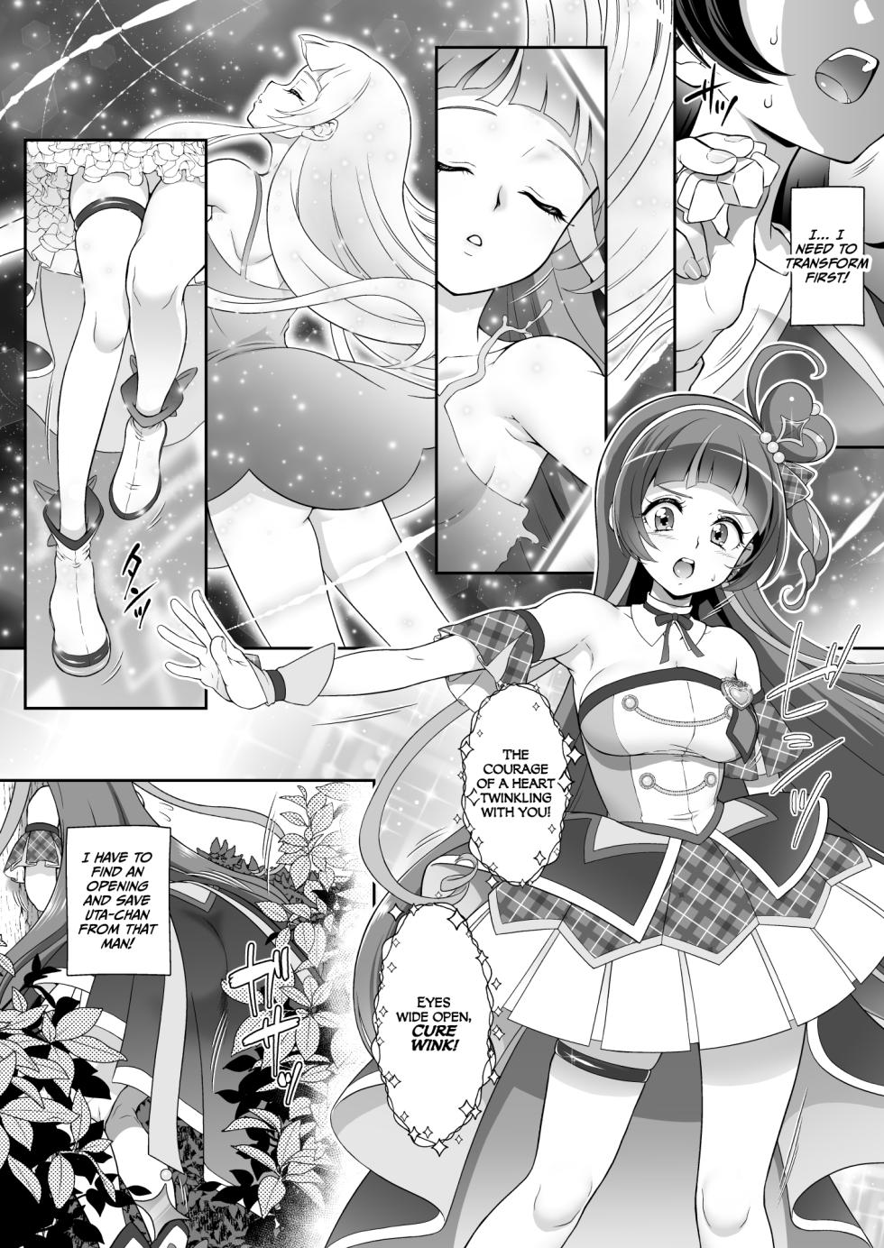 [U.R.C (Momoya Show-Neko)] Net Literacy no Hikui Yousei ga Kakusan saseta Douga de wa Shoutai Bare wa Shinakatta ga, Fuchuui de Mibare shite shimatta! WINK Hen (Kimi to Idol PreCure) [English] [CulturedCommissions] - Page 6