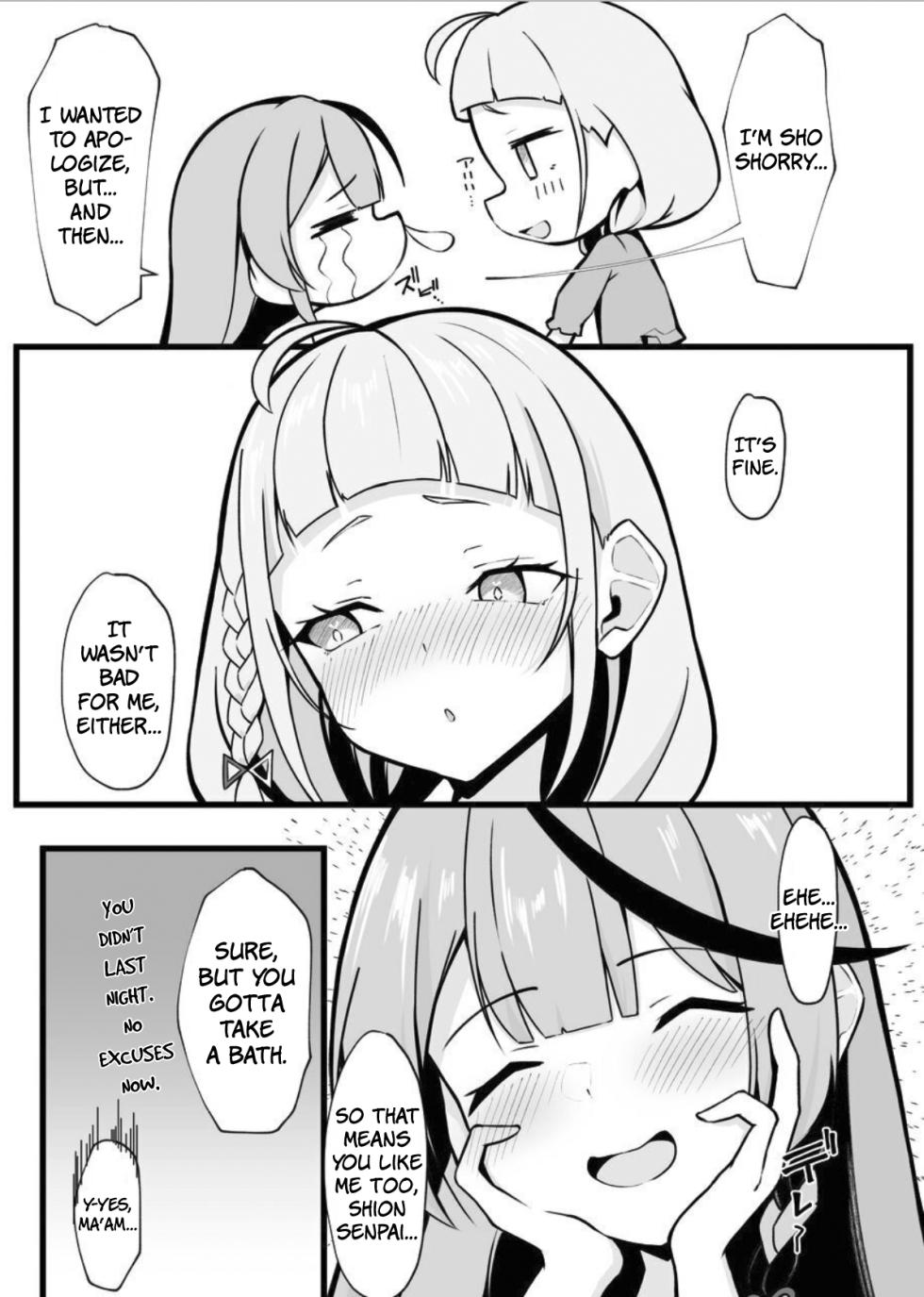 [Rarirurerowawon (Rururoriri)] Oshite Osotte Osowarete | I Did My Fave, Then She Did Me! (Murasaki Shion, Sakamata Chloe) [English] [The People With No Name] [Digital] - Page 32
