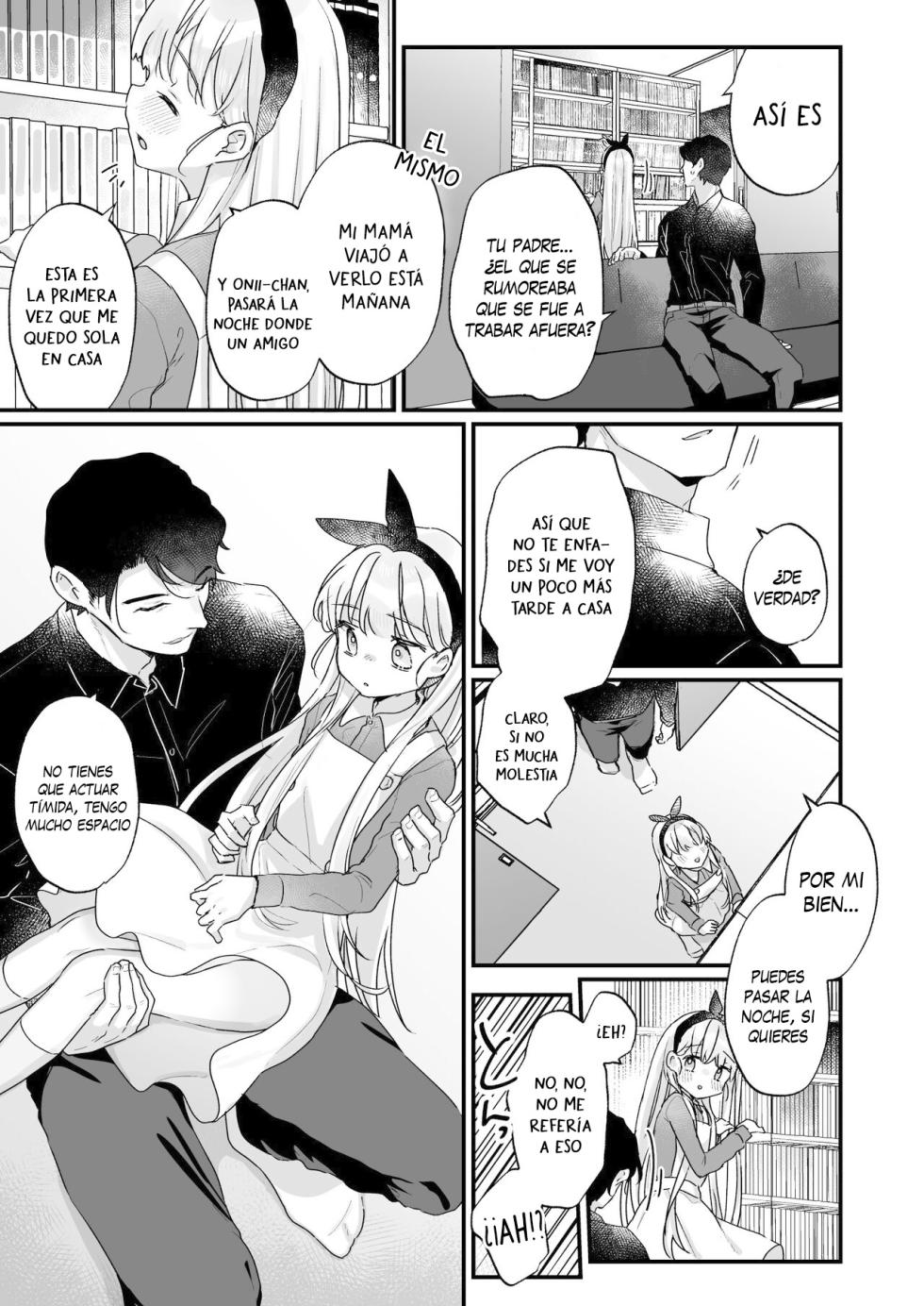 [Tenkirin (Kanroame)] Sonna Ai nara Iranai ~Arisu nanka Janai noni Tonari no Onii-san ga Arisu tte Yondekite nanka Kowai~ | No necesito ese tipo de amor ~El pervertido de al lado me llama Alice y eso me asusta~ [Spanish] [Traducciones necesarias] [Digital] - Page 12
