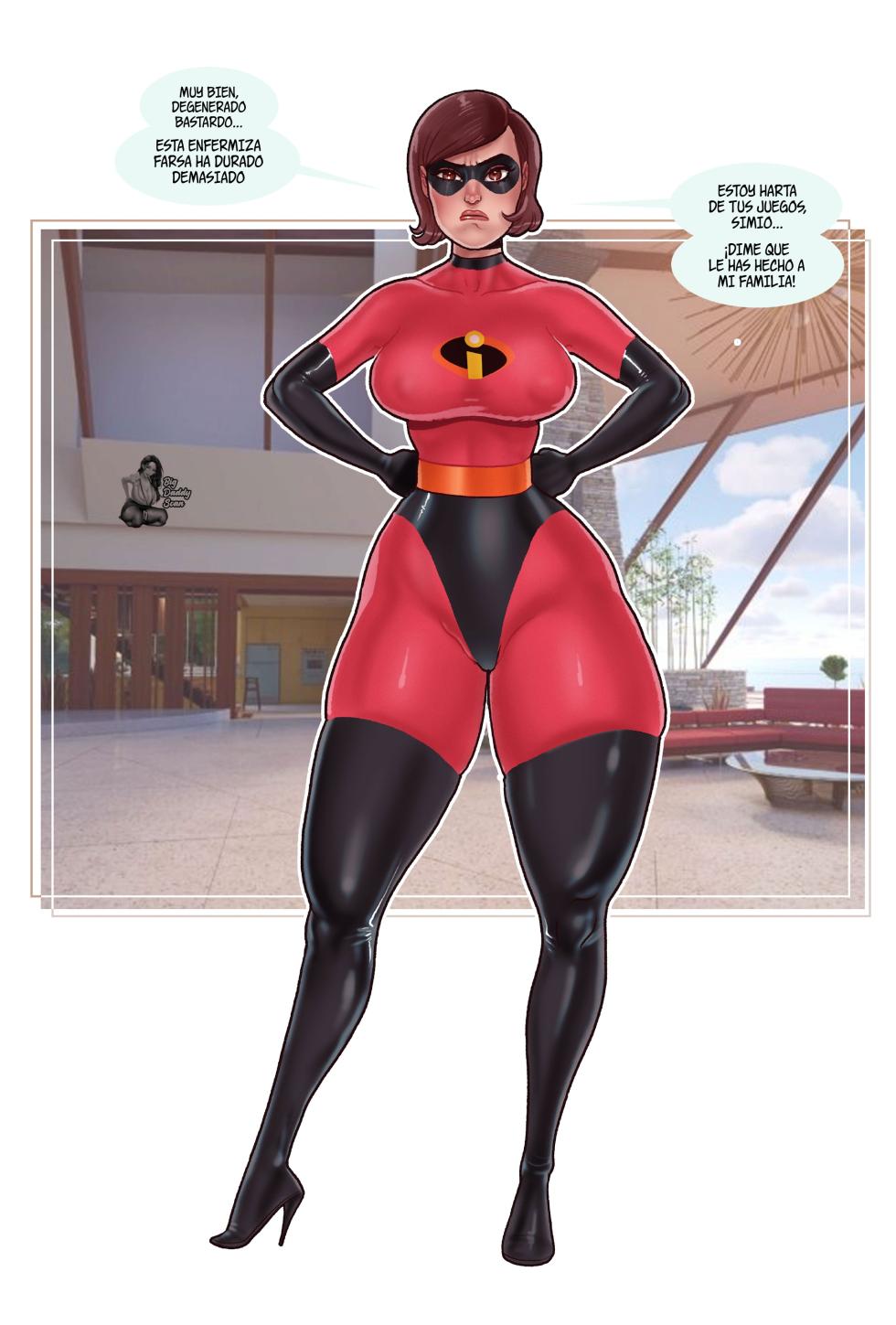 [Pegasus] Instant Loss ~Mandrill VS ElastiGirl~ (The Incredibles) [Spanish] [BigDaddy Scan] - Page 2