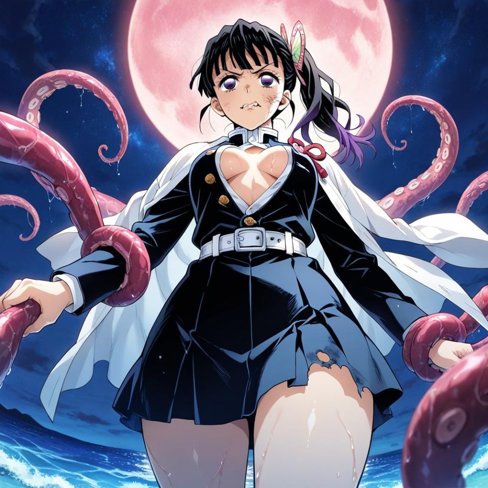 (Patreon - WaifuRain) Kanao Tsuyuri From Kimetsu No Yaiba - Tentacles Opening [AI Generated] - Page 34
