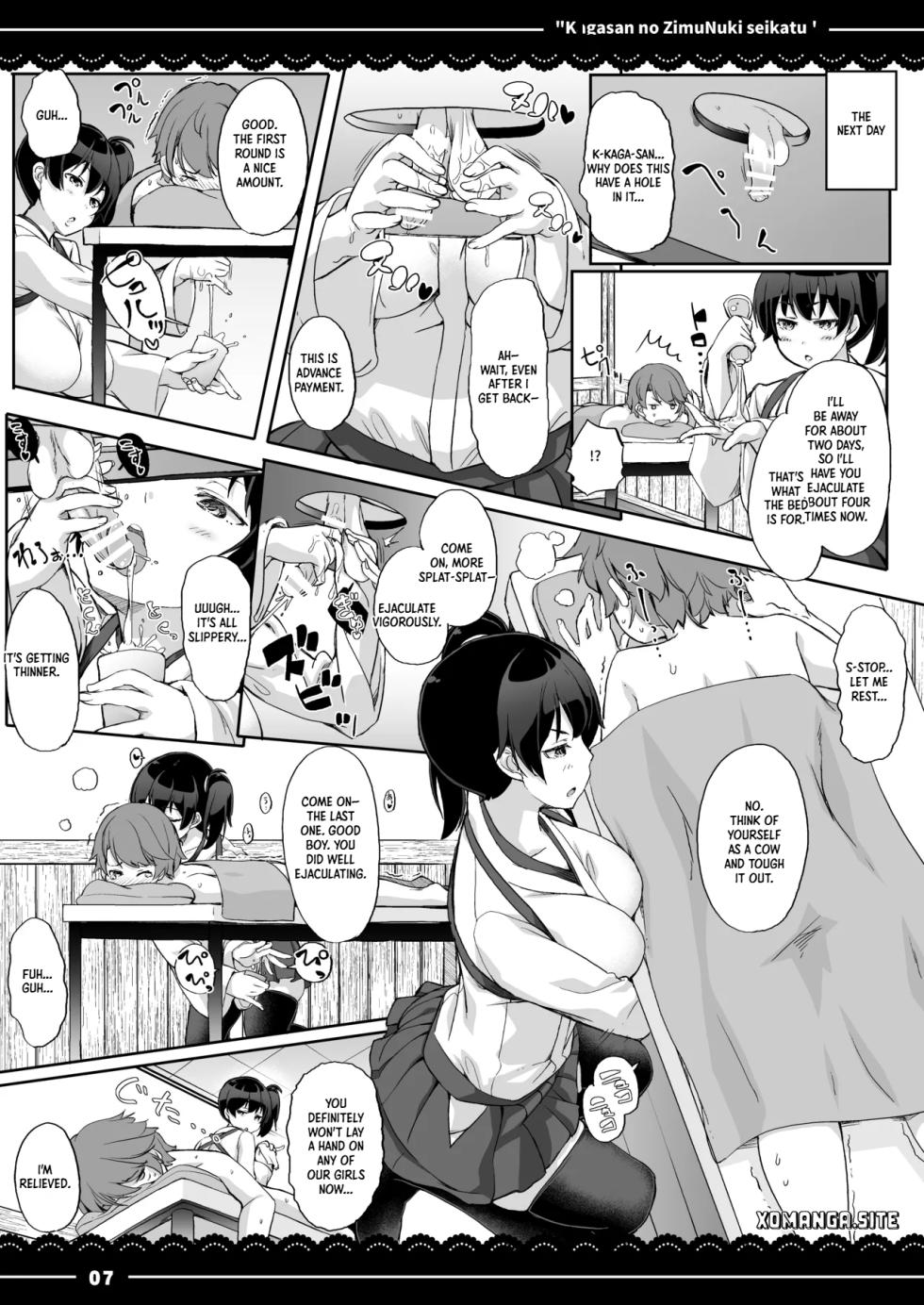 [Ito Life] Kaga-san no Jimunuki Seikatsu | Kaga-san's Businesslike Half-Sex Life (Kantai Collection -KanColle-)  [English] [XO Manga]  [Digital] - Page 8