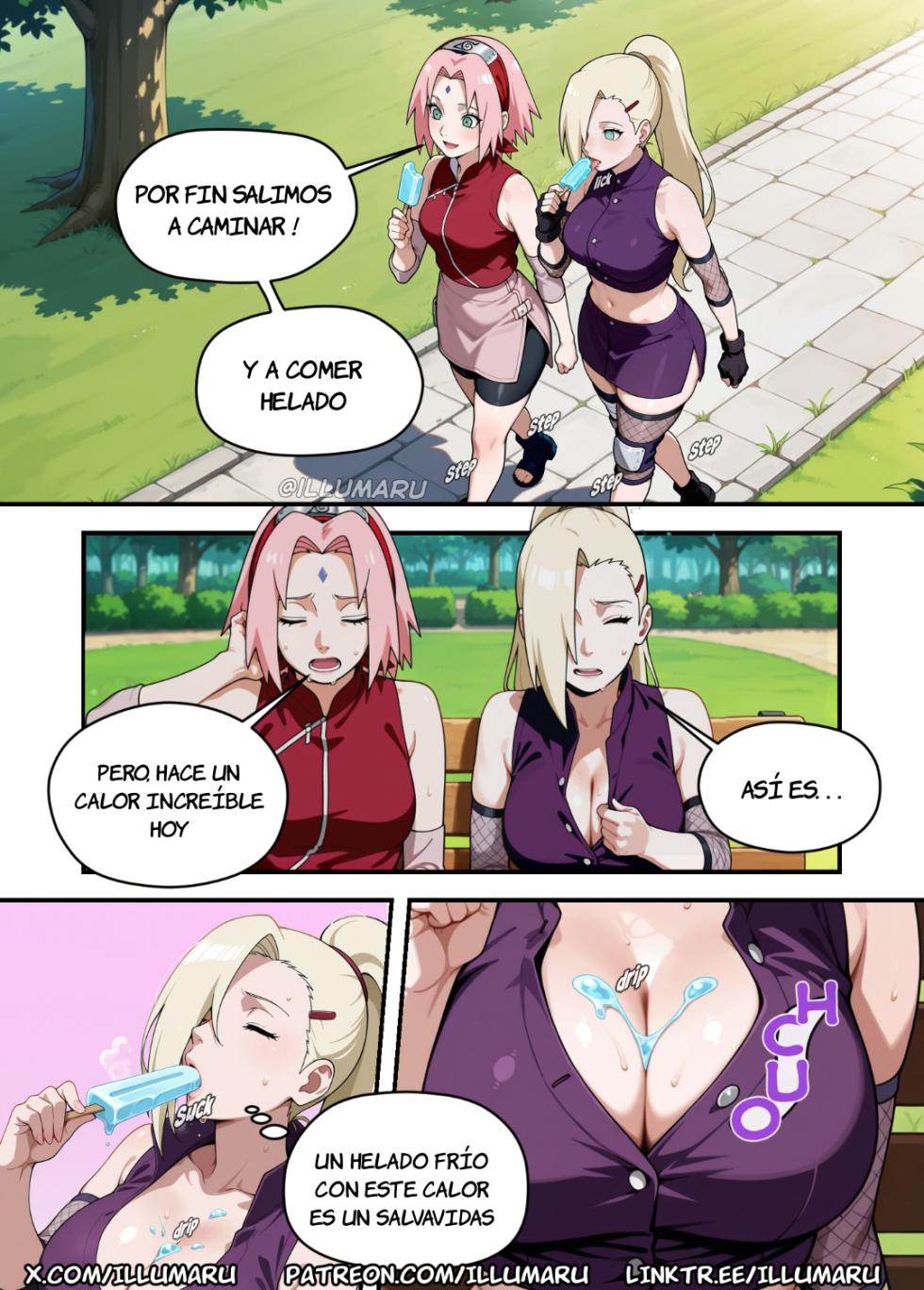 [Illumaru] Aguas Termales Muy Calientes (Naruto) [Spanish] [JFairy Traslate] [AI Generated] - Page 3