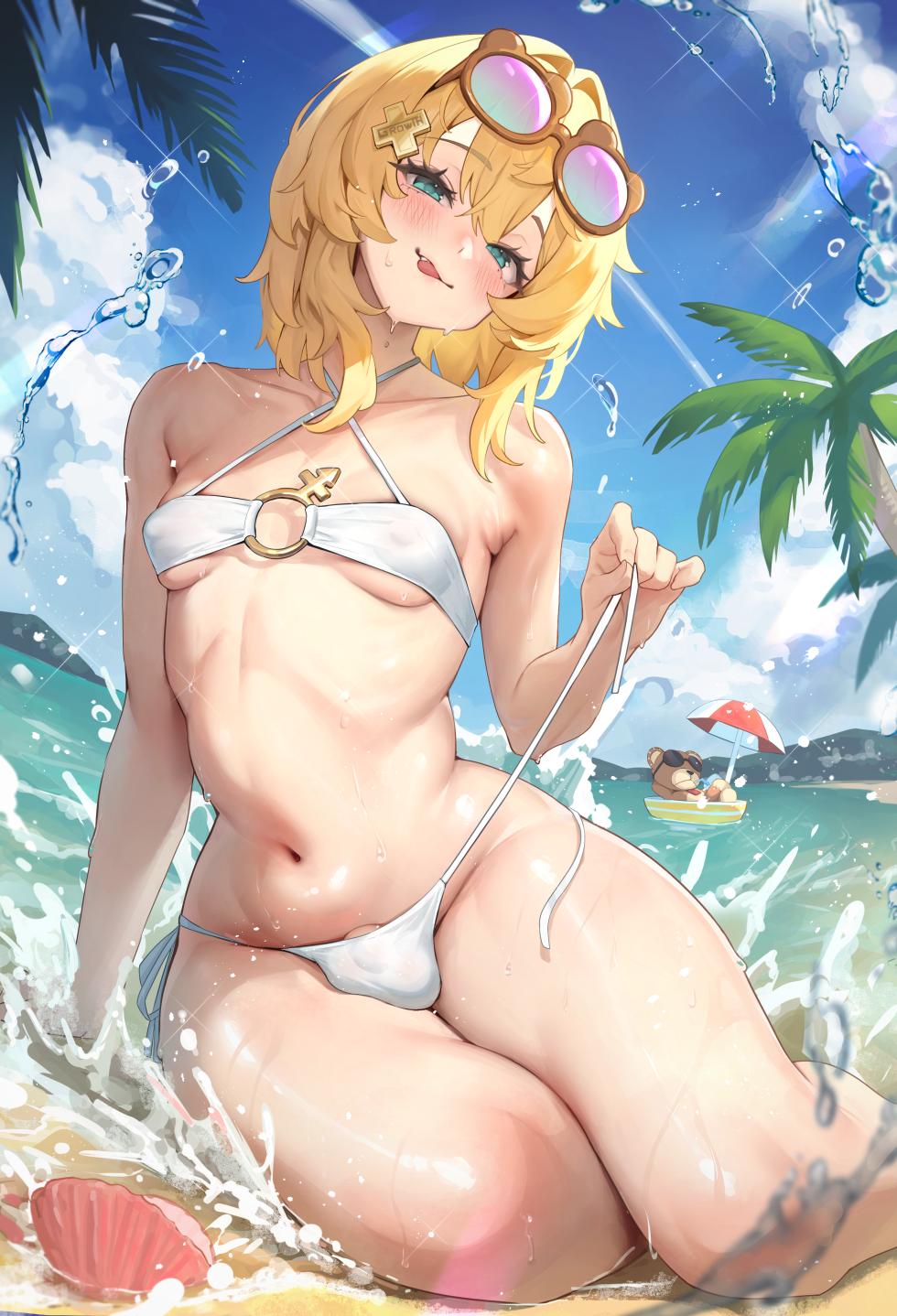 [白色灯] 水着ブリジット差分＋限定公開イラスト - Page 2