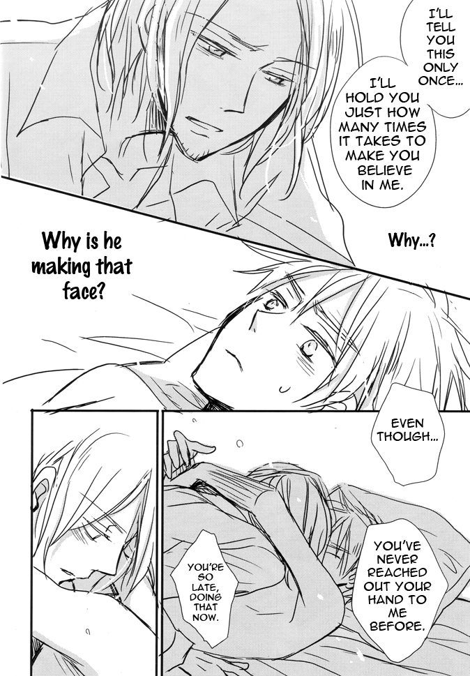 [LOVEPOTIONNO.9 (Ichinomiya Shihan)] What do I have to do to get into your bed? (Hetalia Axis Powers) [English] - Page 14