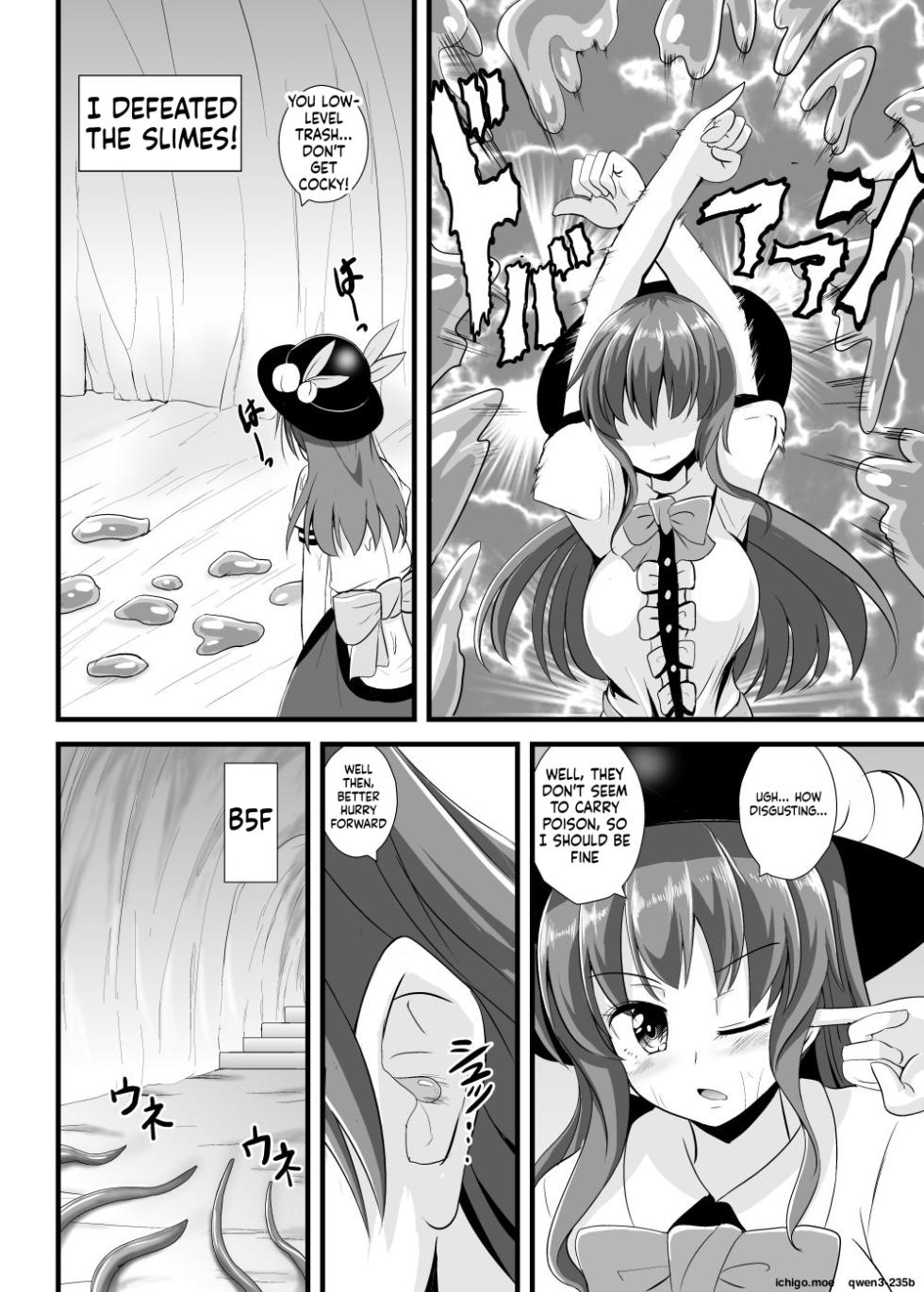 [Sukiyaki Club (Kouji)] Tenshi-chan Ero Trap Dungeon e Iku (Touhou Project) [English] [SCANMTL] [Digital] - Page 5