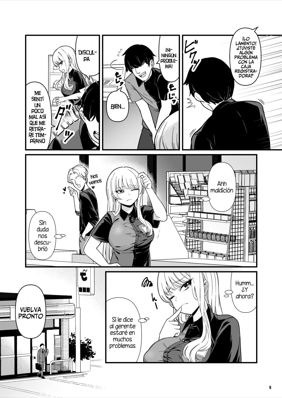 [Maritozzo (BS3)] Kareshi Mochi Kyonyuu Beit Gal to Mechakucha Sex shita Hanashi | Cuando tuve sexo intenso con mi compañera de trabajo una gyaru tetona que tiene novio [Spanish] [Leisure] - Page 9