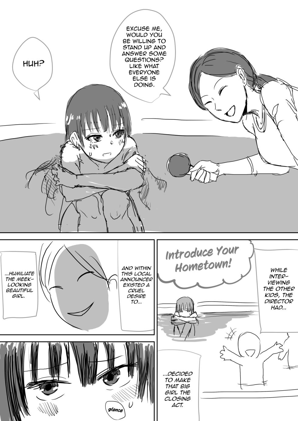 [Sarura] Shuuchi no Sentou Chuukei | The Humiliating Public Bathhouse Broadcast [English] [Cunny Garden] - Page 1