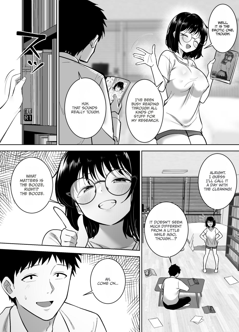 [Hekino Palace] Jimi-tomo, Mesu ni Naru ~Daigaku Jidai no Shinyuu to Sake no Ikioi de Sex Shichatta Hanashi~ | My Plain-Looking Friend Becomes My Girl. The Story of How I Ended Up Having Sex with My Best Friend from College after a Night of Drinking.  [English] [duaduapertujuh] - Page 7