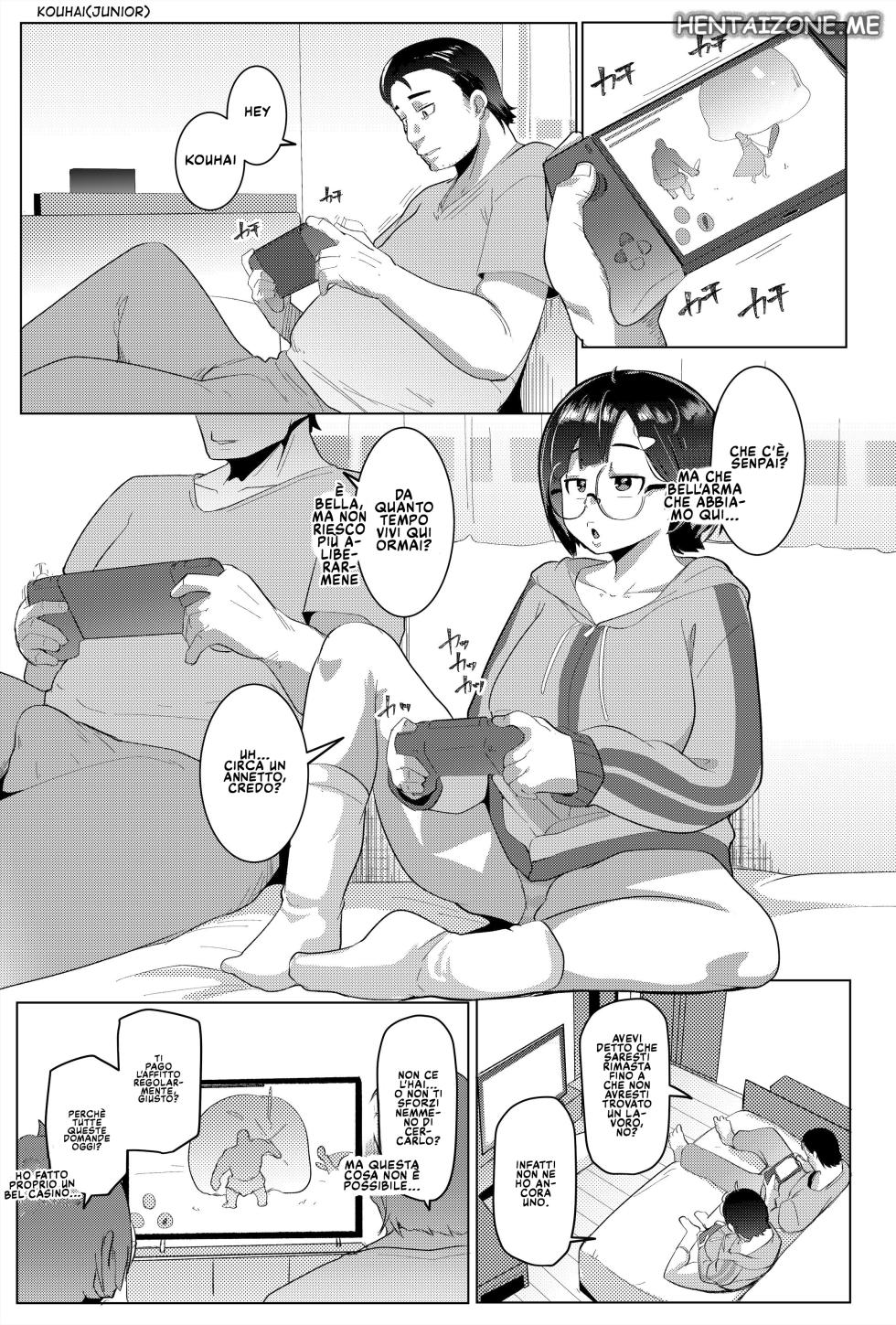 [Hitsuji Kikaku (Muneshiro)] Kouhai in the Home | Una Coinquilina Creativa [Italian] [Digital] - Page 3