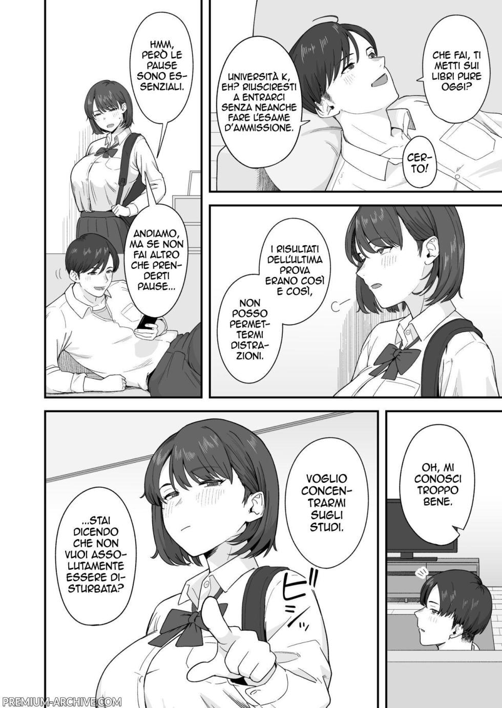 [Natsuzo] Benkyou ni Shuuchuu shitai Muttsuri na Ane wa, Karada no Aishou Bacchiri na Otouto no Sasoi o Kotowarenai | La sorella musona che voleva studiare ma non riusciva a resistere alle tentazioni [Italian] - Page 3