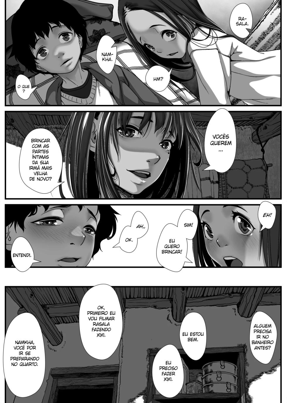 [Haien Kikan (Numata Shizumu)] Asia no Hinkon Kazoku ga Kinshin Sex Ero Douga de Kuitsunaideita Hanashi | The Story of a Poor Asian Family that has to sell Incest Sex Tapes to survive [pt-BR] {Bakai.org} - Page 14