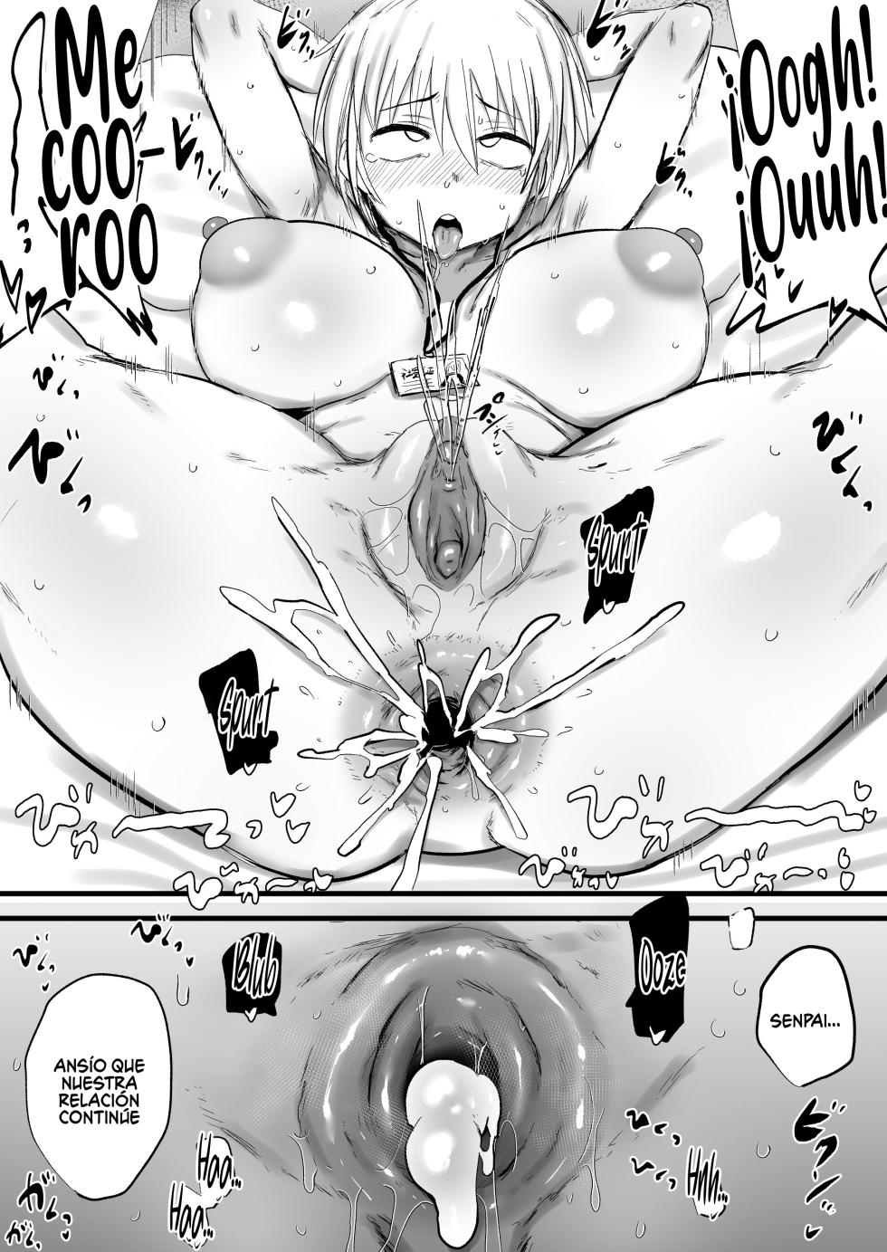 [Nijiiro Guin-tei (Nijiiro Guin)] Kaisha no Senpai ga Urusai node Juujun na Mesu Ana ni Naru made Kaihatsu suru | Mi compañera del trabajo es muy molesta, así que la moldearé para que sea una obediente puti-funda [Spanish] [Chocola Scan] - Page 40