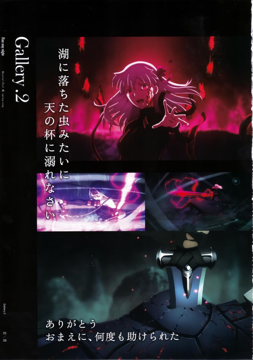 Fate stay night Heaven Feel spring song movie pamphlet - Page 26
