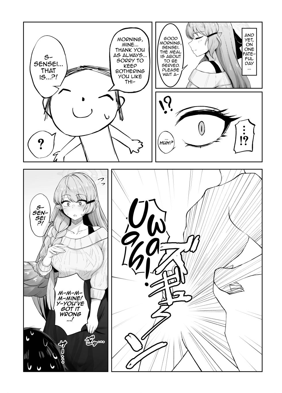 [Giniro Ringo Batake (Mukae)] Mine Aomori, Sensei no Oyome-san (Senzoku Nama Onaho) ni Eikyuu Shuushoku Daisekou!? | Mine Aomori has Successfully Secured the Position as Sensei’s Wife?! (And Onahole) (Blue Archive) [English] [DeppoTL] [Digital] - Page 9