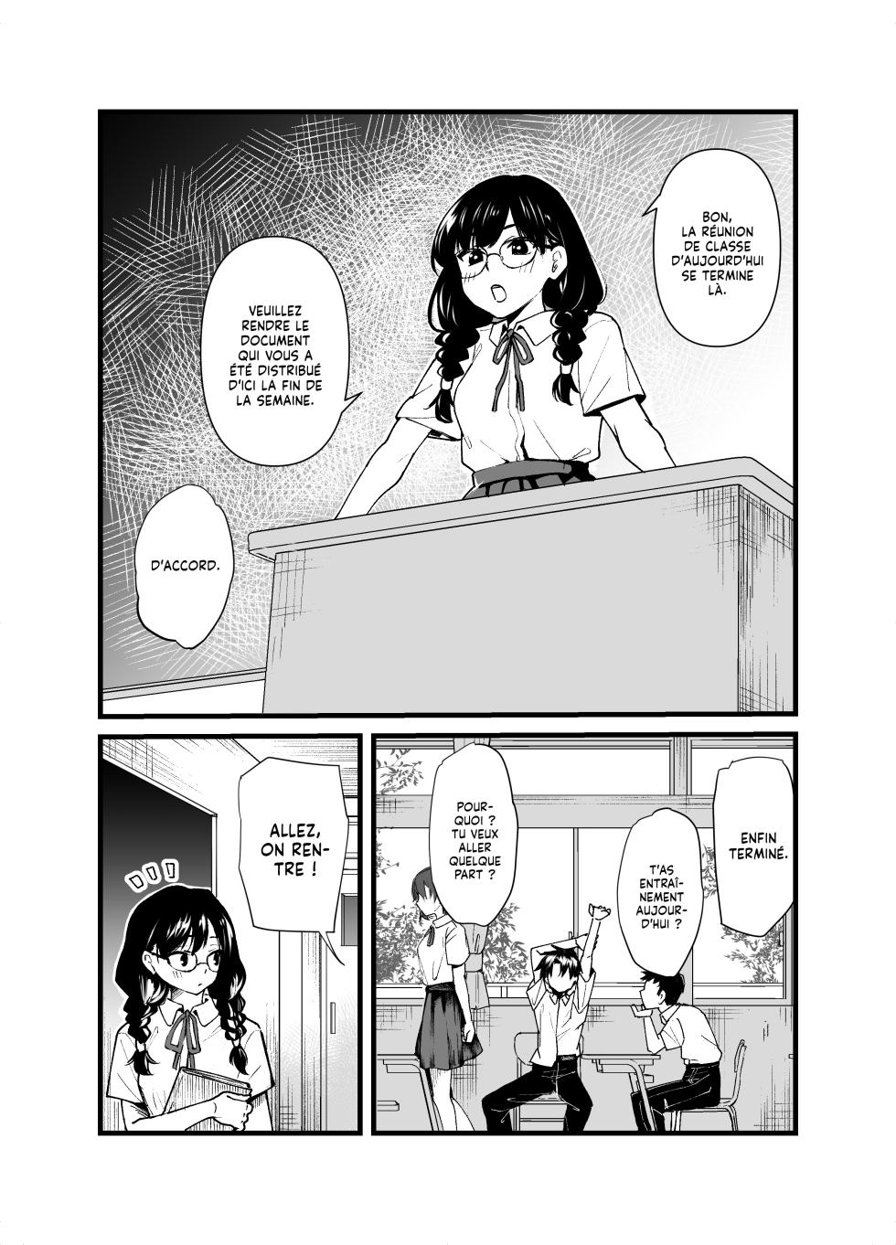 [Tenkiame (Yuki Osora)] Class no Iinchou ga Roshutsuheki no Aru Hentai-san datta | La Déléguée est une Perverse Exhibitionniste [French] [Lopxi] - Page 3
