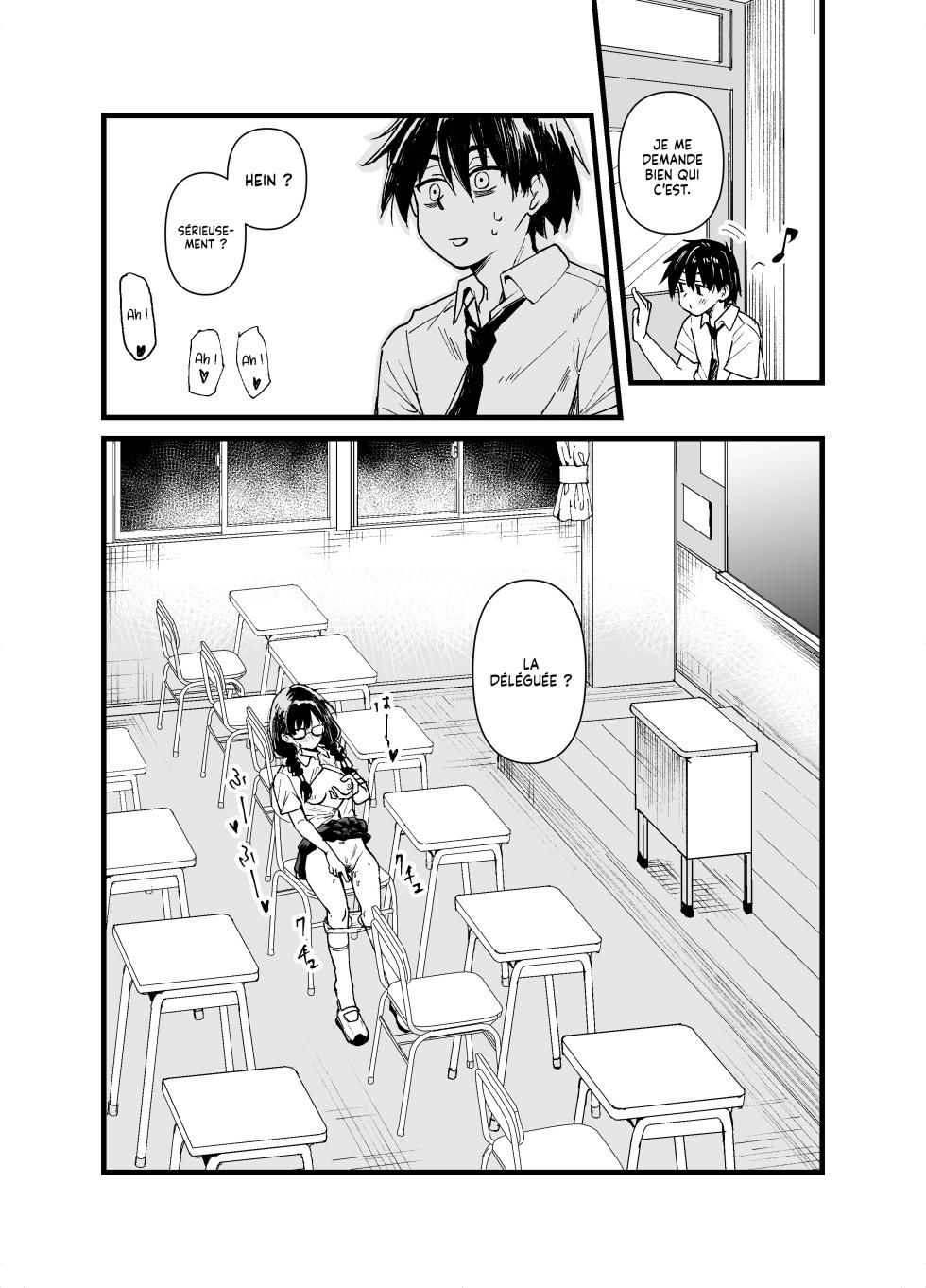[Tenkiame (Yuki Osora)] Class no Iinchou ga Roshutsuheki no Aru Hentai-san datta | La Déléguée est une Perverse Exhibitionniste [French] [Lopxi] - Page 6