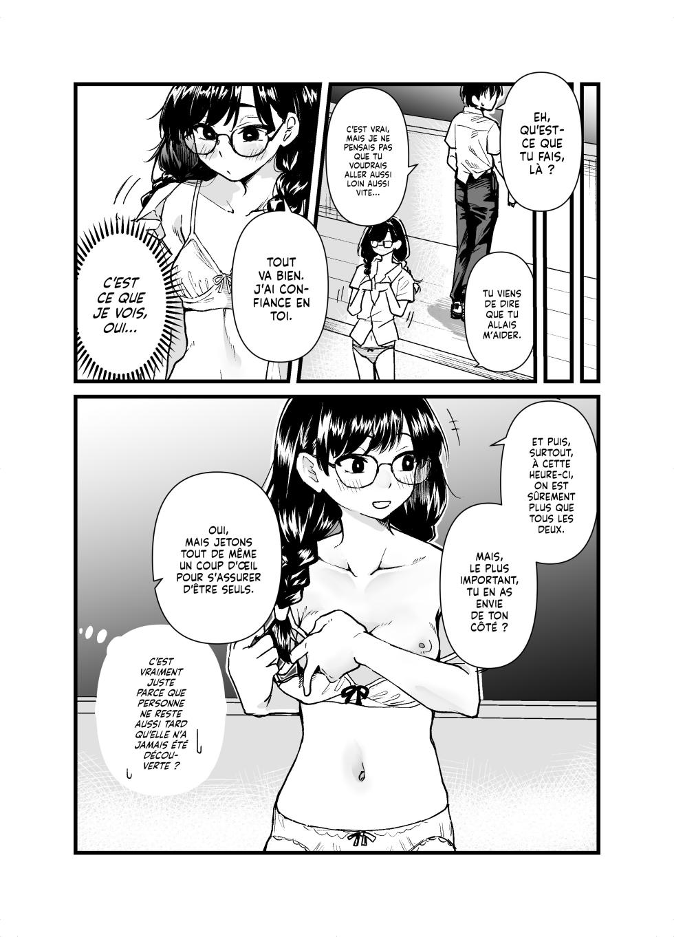 [Tenkiame (Yuki Osora)] Class no Iinchou ga Roshutsuheki no Aru Hentai-san datta | La Déléguée est une Perverse Exhibitionniste [French] [Lopxi] - Page 11