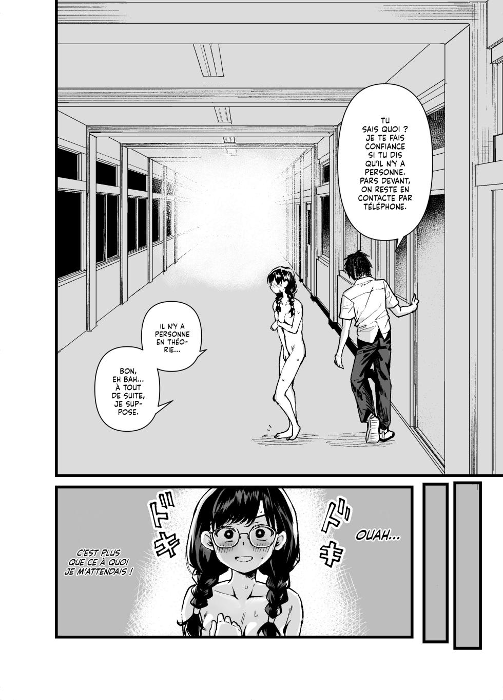 [Tenkiame (Yuki Osora)] Class no Iinchou ga Roshutsuheki no Aru Hentai-san datta | La Déléguée est une Perverse Exhibitionniste [French] [Lopxi] - Page 12