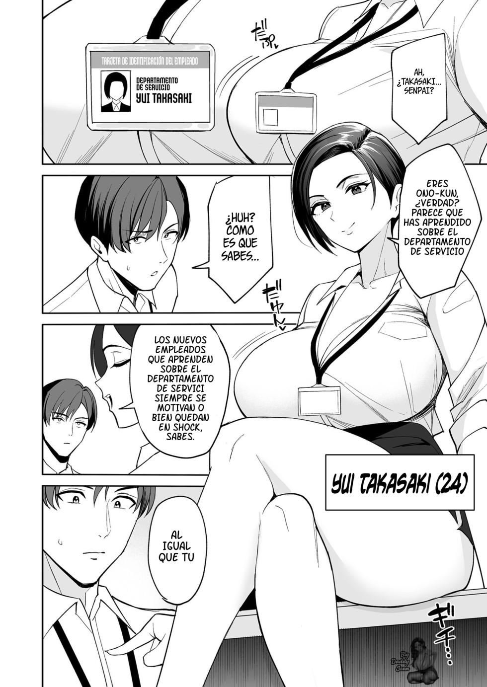 [C-kyuu] Gohoubi wa Karada de. 〜Ero-sugi Fukuri Kousei wa Seishori-ka no Oshigoto〜（1)｜Pagado Con El Cuerpo 〜Las prestaciones laborales excesivamente lascivas del Departamento de Servicio a tu Servicio〜（1）[Spanish] [BigDaddy Scan] - Page 12