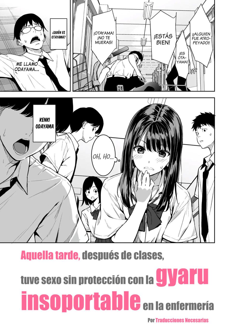 [Ura FMO (Fumio)] Haradatsu Gal to Hokenshitsu de Namahame Shita Ano Hi no Houkago | Aquella tarde, después de clases, tuve sexo sin protección con la gyaru insoportable en la enfermería [Spanish] [Traducciones Necesarias] [Digital] - Page 4